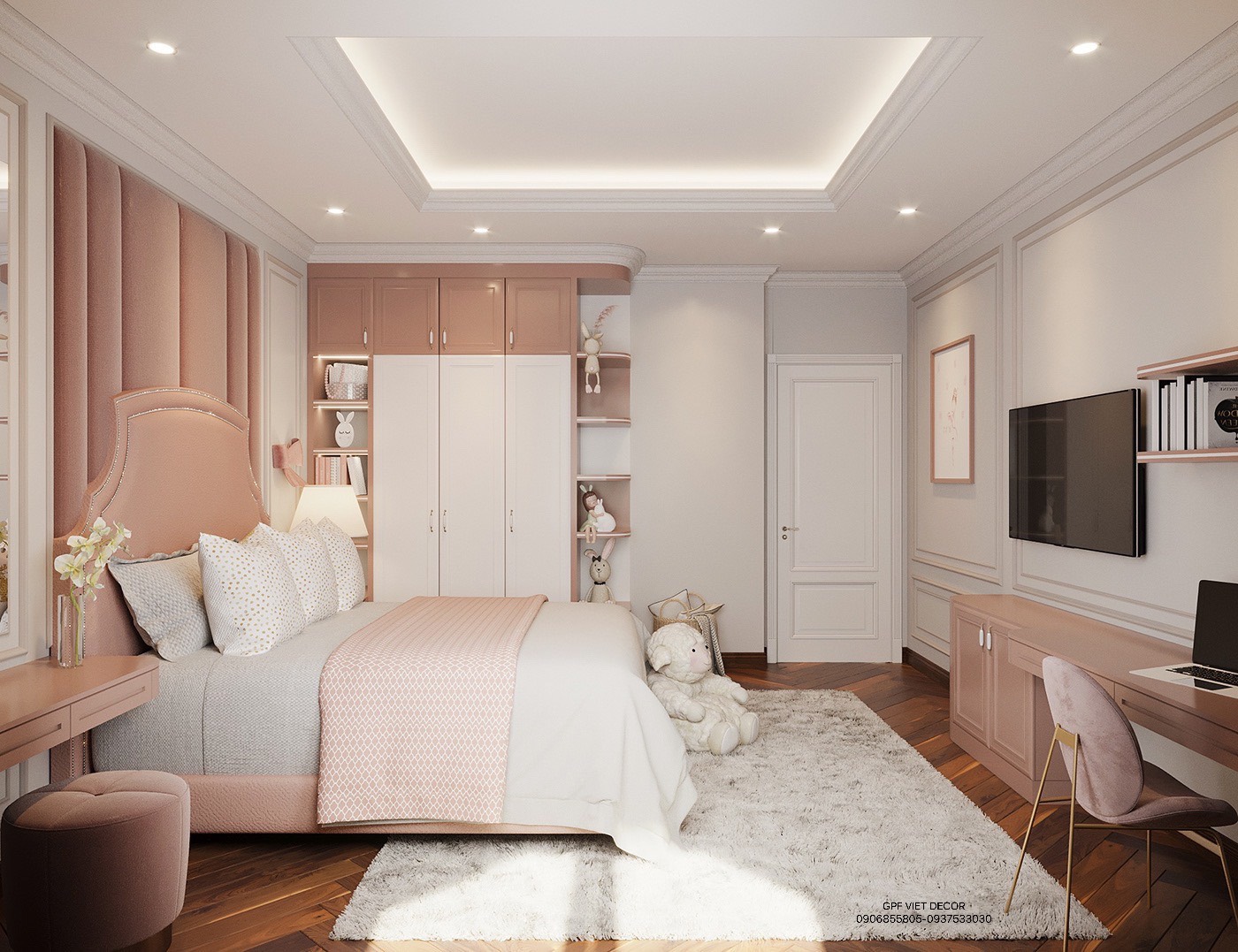 Một số đồ nội thất decor phòng ngủ cho bé gái