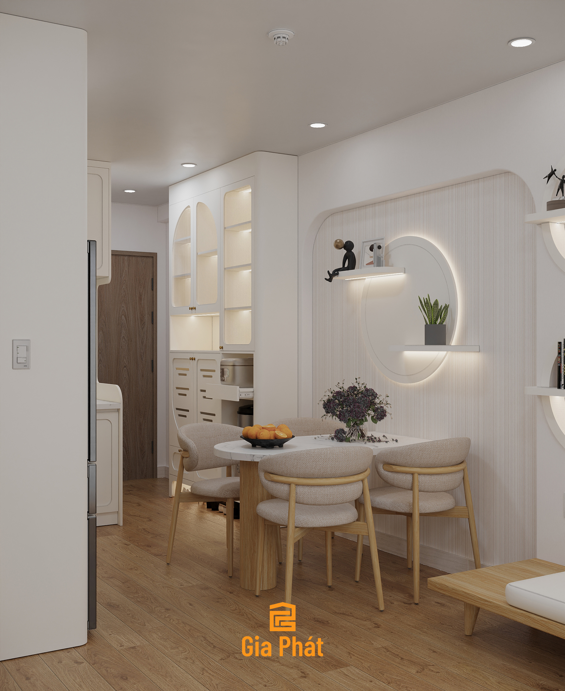 Phòng bếp căn hộ mini