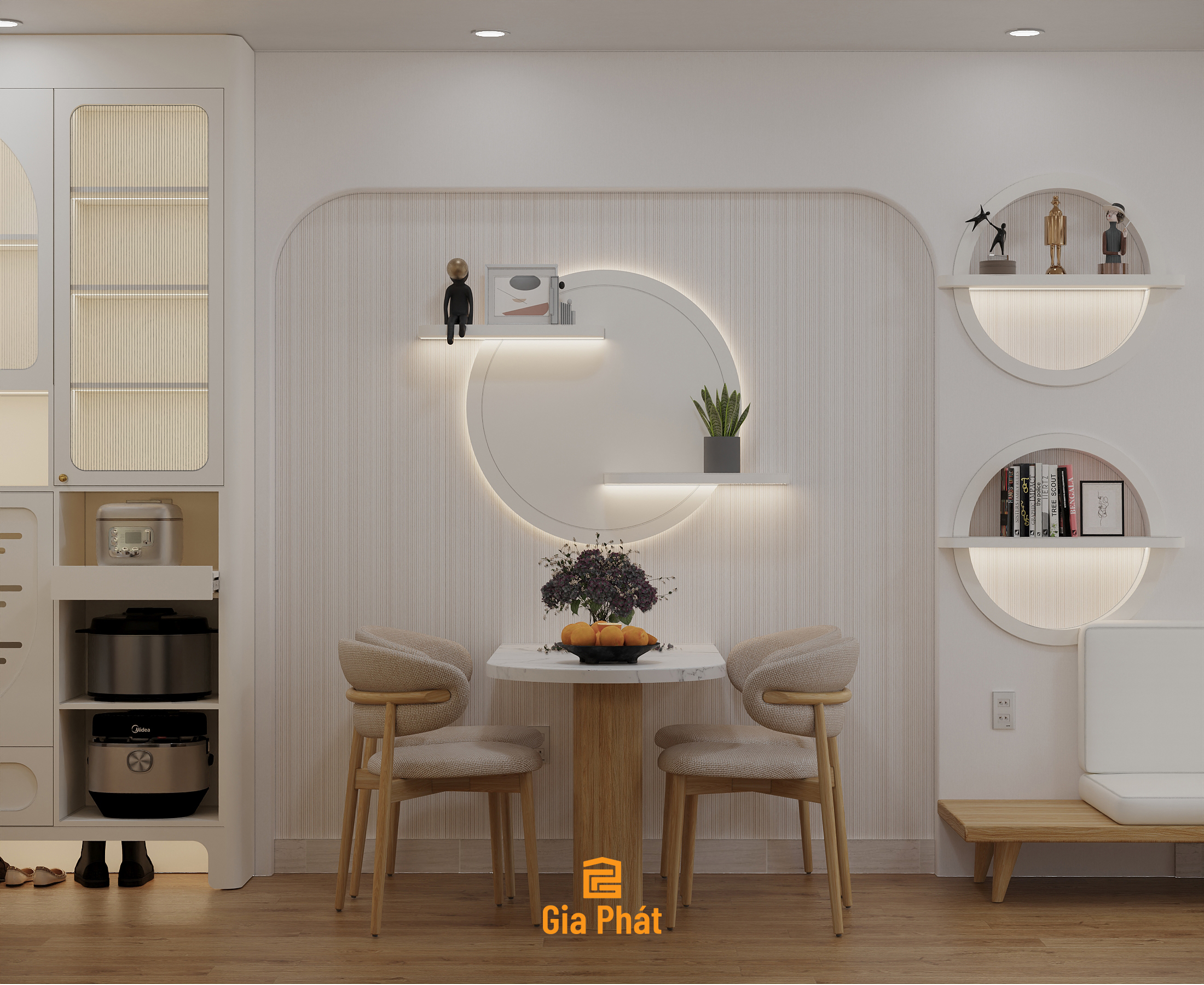 Khu vực ăn uống chung cư mini