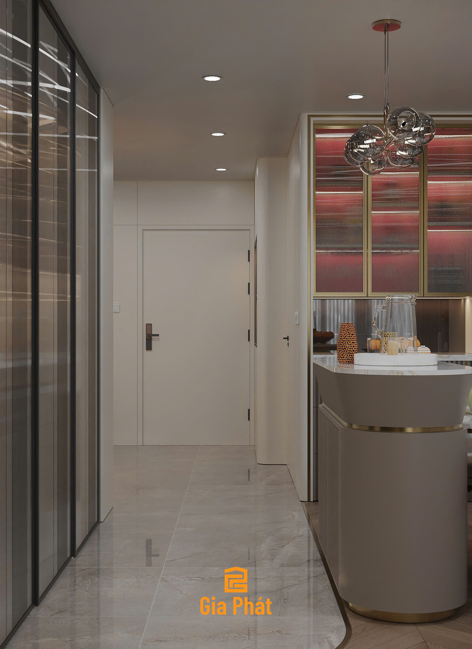 Thiết kế nội thất căn hộ Vinhome Central Park Bình Thạnh phong cách hiện đại
