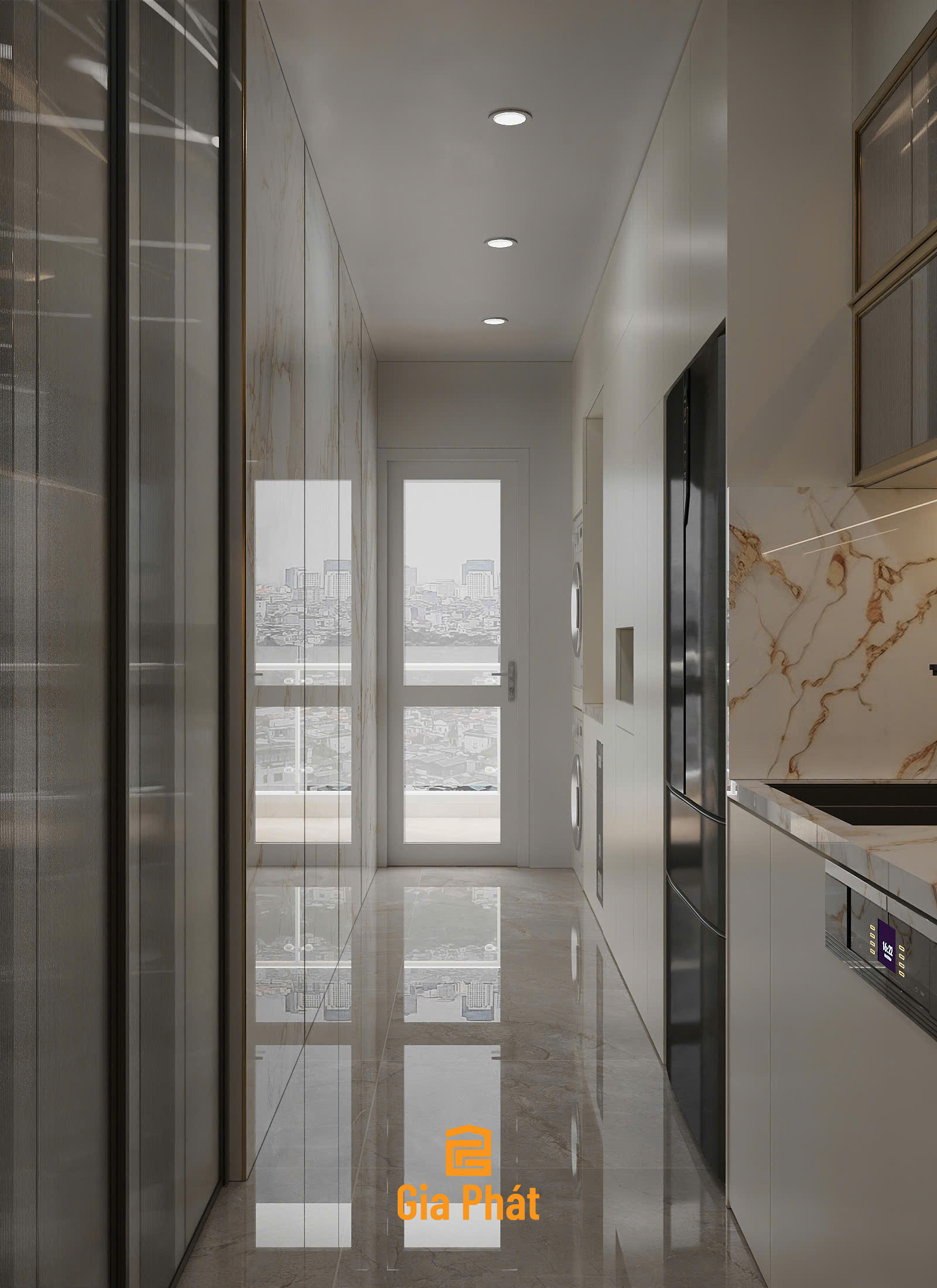 Thiết kế nội thất căn hộ Vinhome Central Park Bình Thạnh phong cách hiện đại