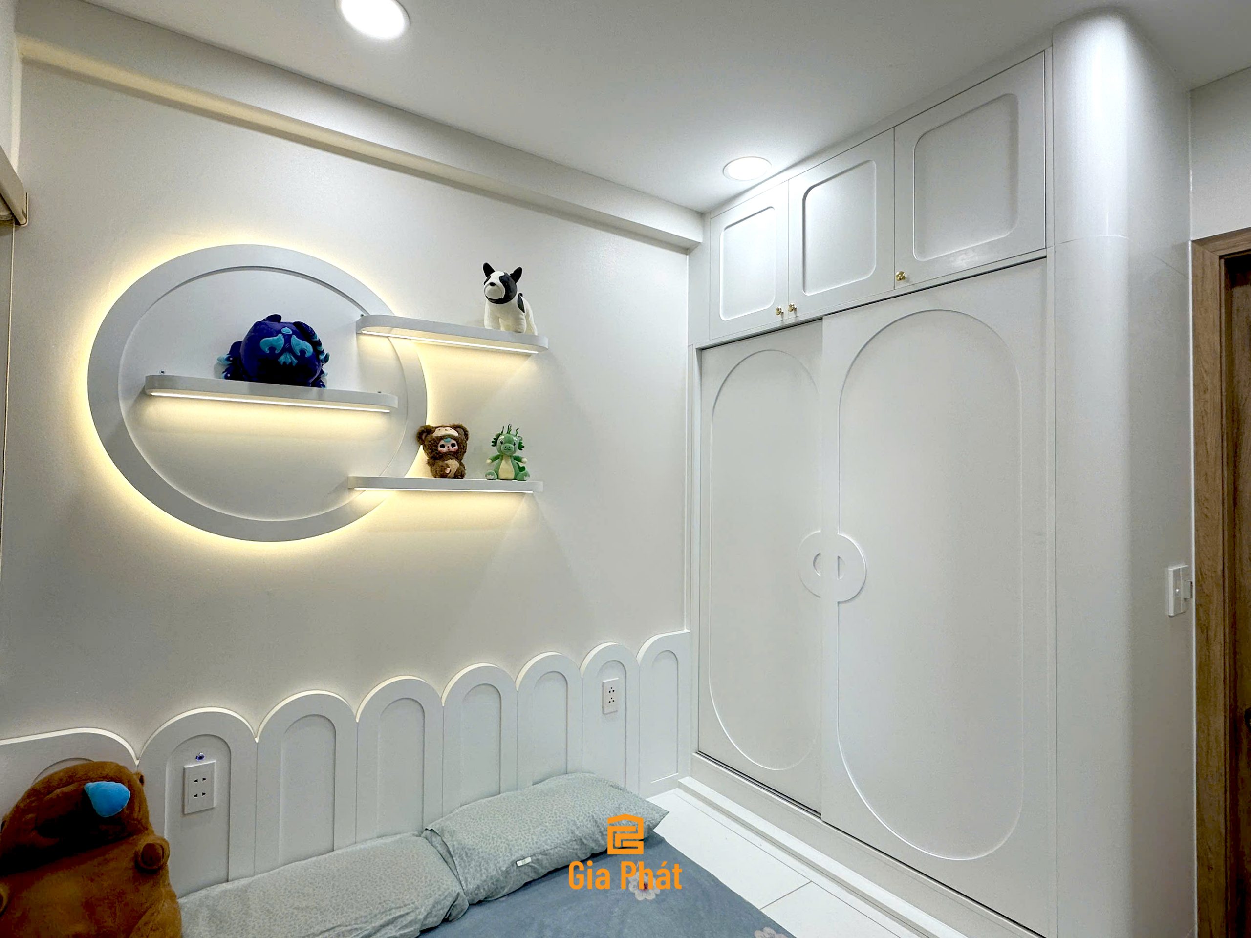 Hoàn thiện công trình thực tế full nội thất phòng ngủ nhà chị Oanh