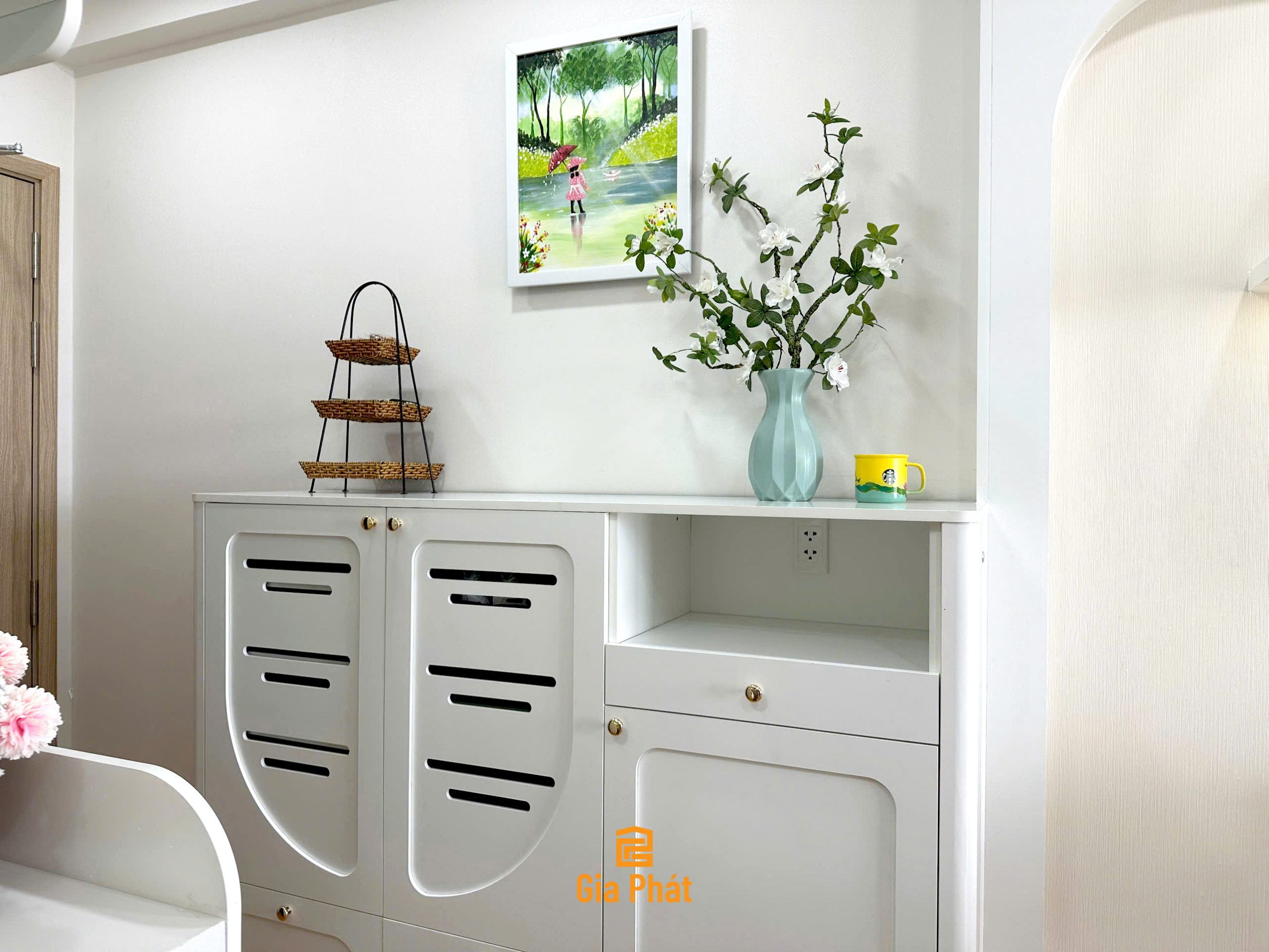 Hoàn thiện công trình thực tế full nội thất phòng ngủ nhà chị Oanh