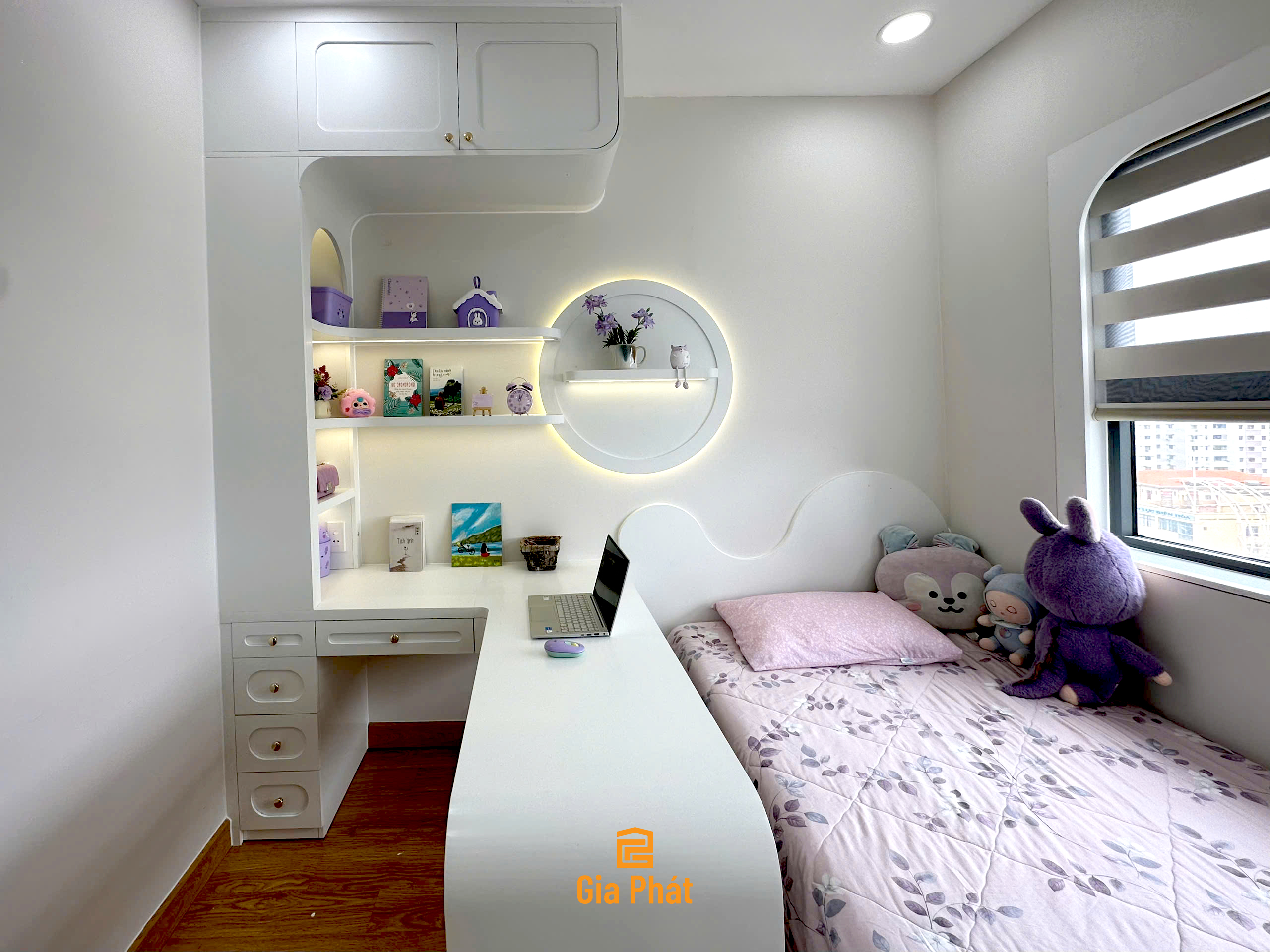 Hoàn thiện công trình thực tế full nội thất phòng ngủ nhà chị Oanh