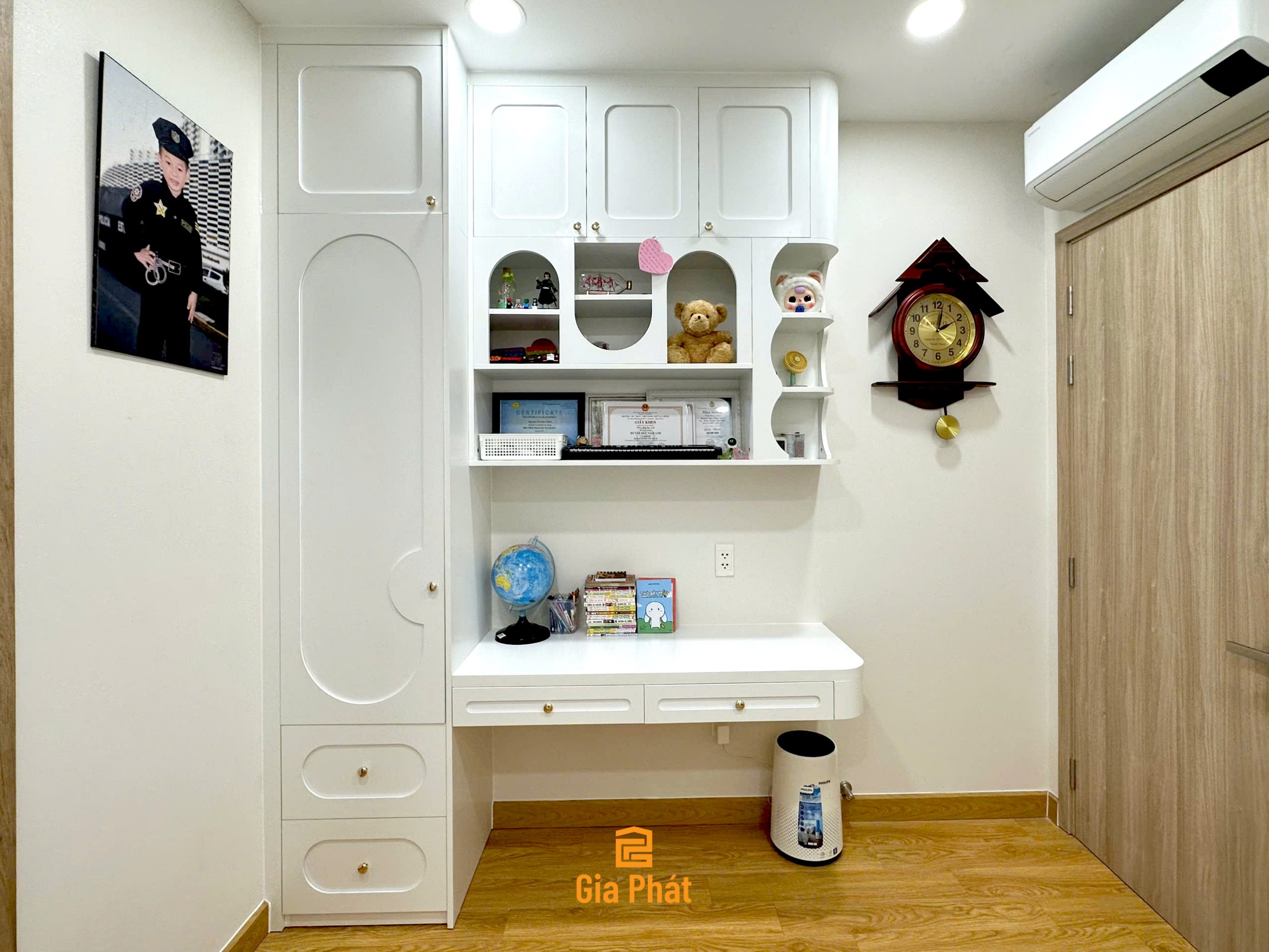 Hoàn thiện công trình thực tế full nội thất phòng ngủ nhà chị Oanh