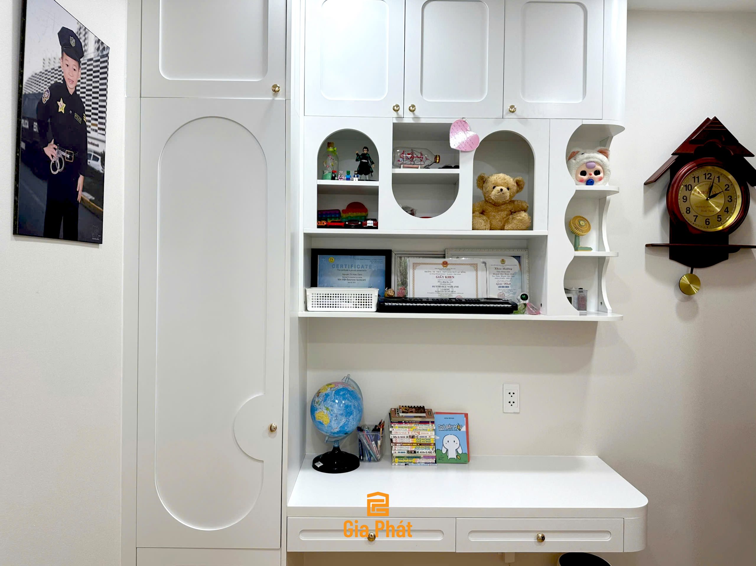 Hoàn thiện công trình thực tế full nội thất phòng ngủ nhà chị Oanh