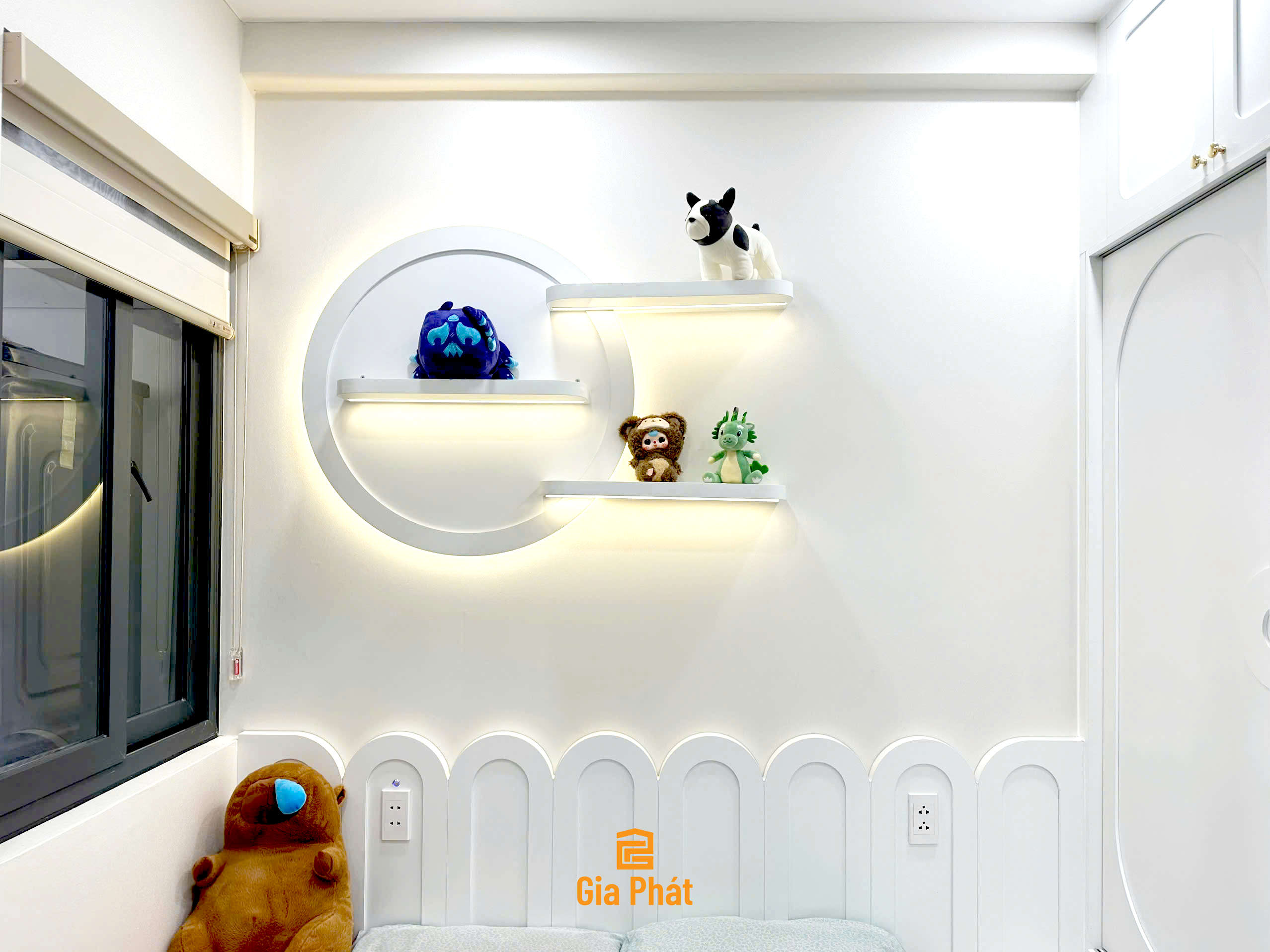 Hoàn thiện công trình thực tế full nội thất phòng ngủ nhà chị Oanh