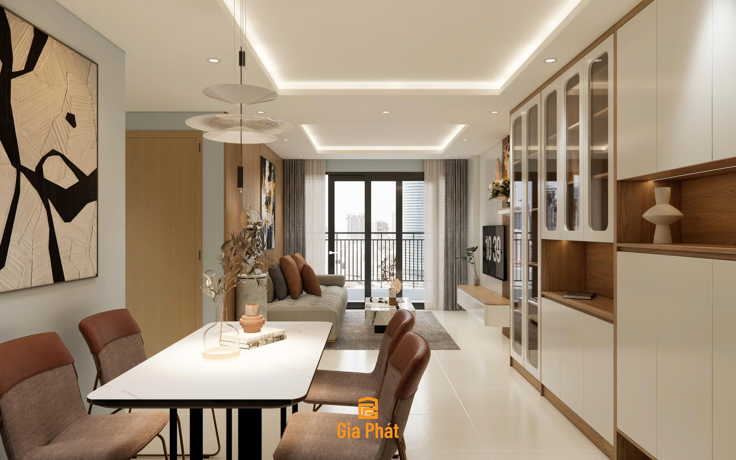 Thiết kế nội thất căn hộ chung cư Hiệp Thành phong cách hiện đại