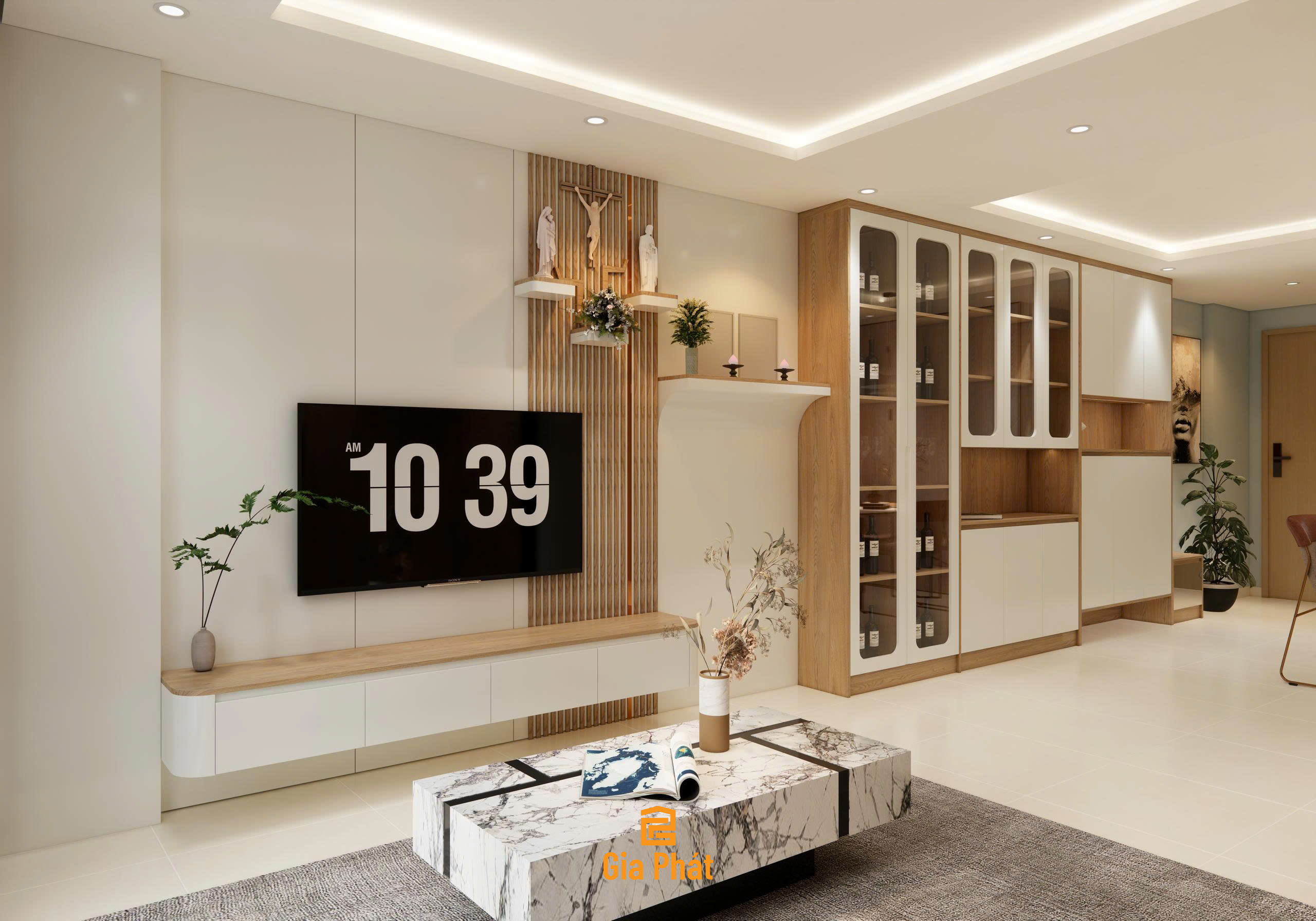 Thiết kế nội thất căn hộ chung cư Hiệp Thành phong cách hiện đại