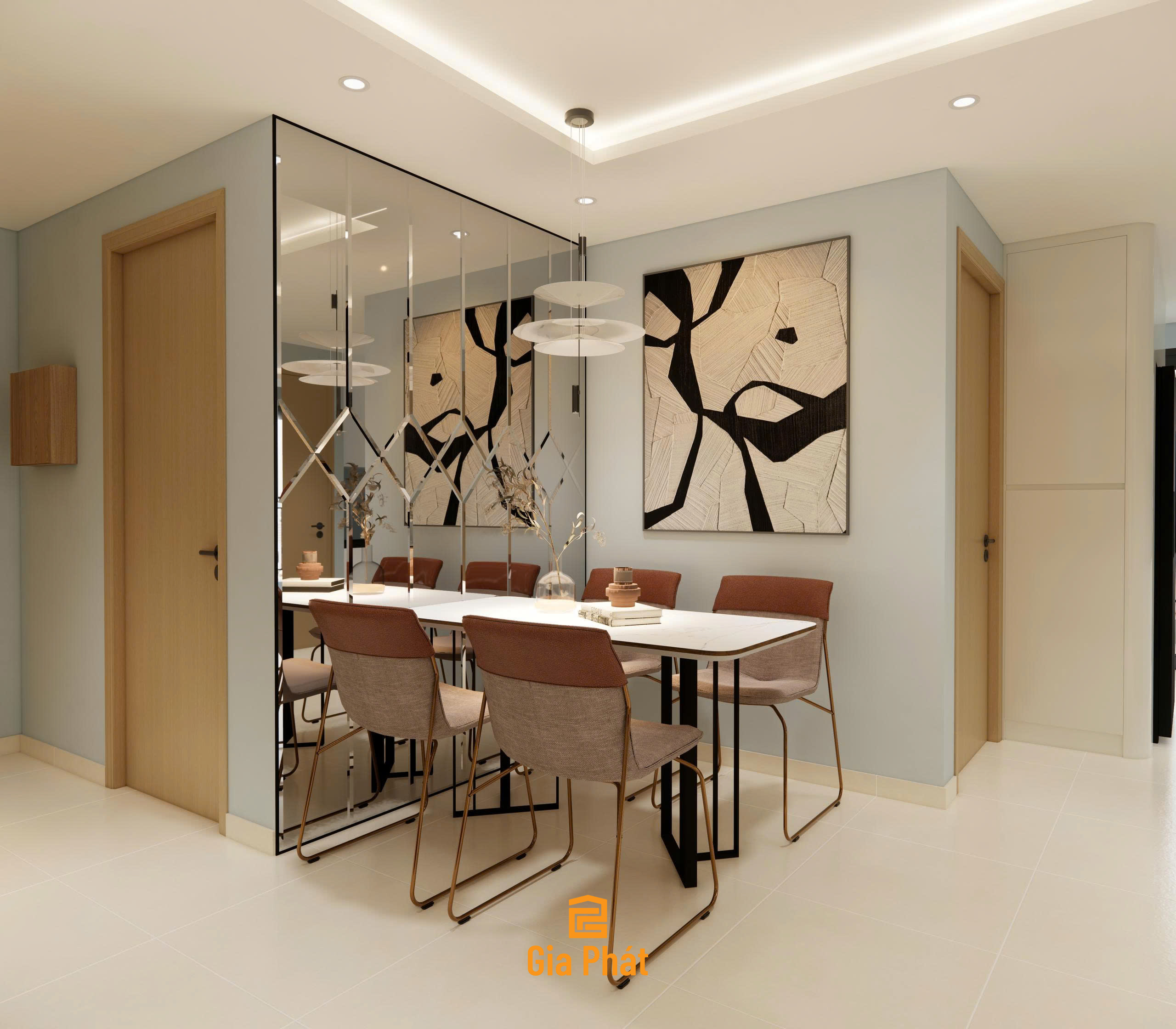 Thiết kế nội thất căn hộ chung cư Hiệp Thành phong cách hiện đại