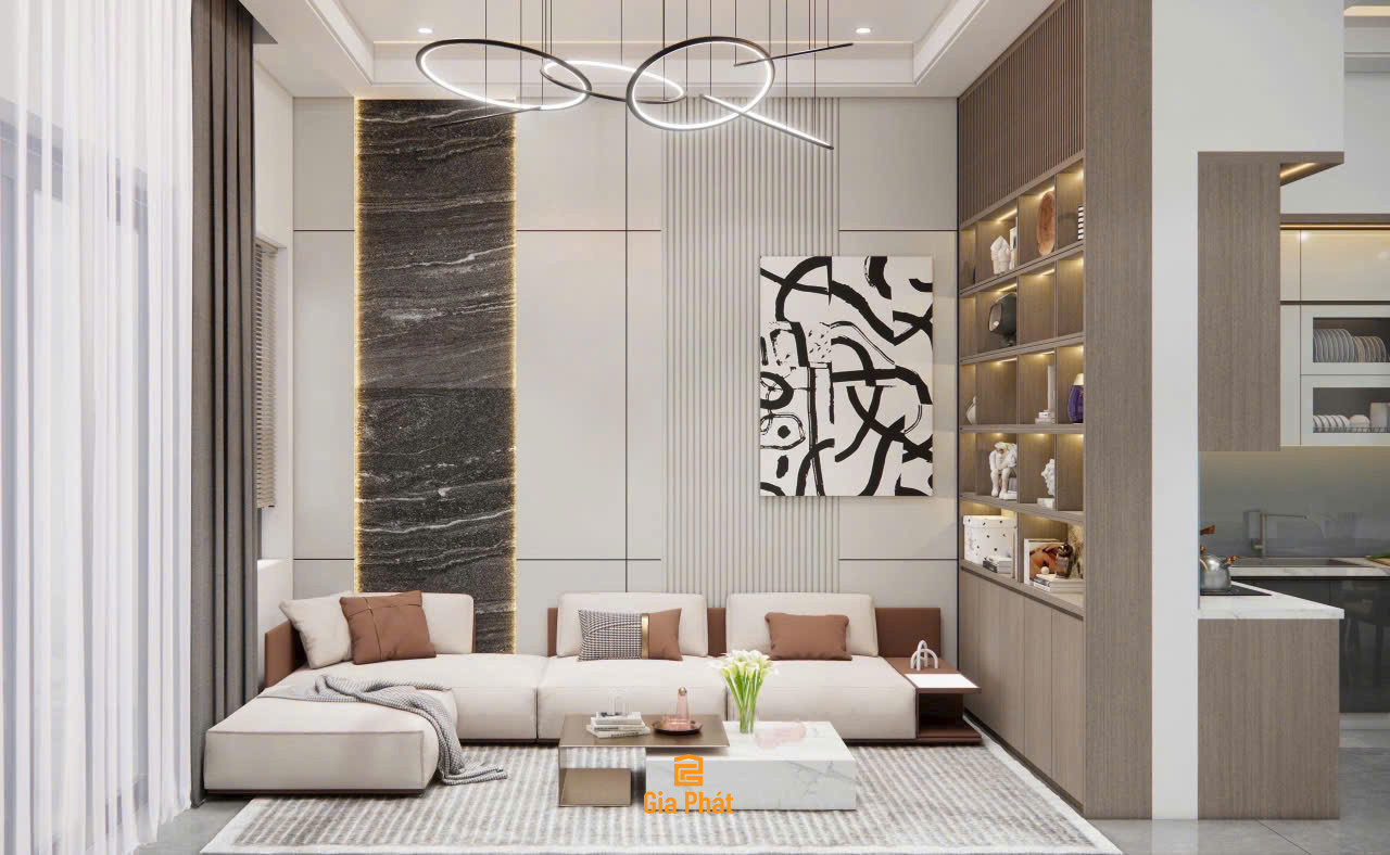 Thiết kế nhà phố theo phong cách hiện đại