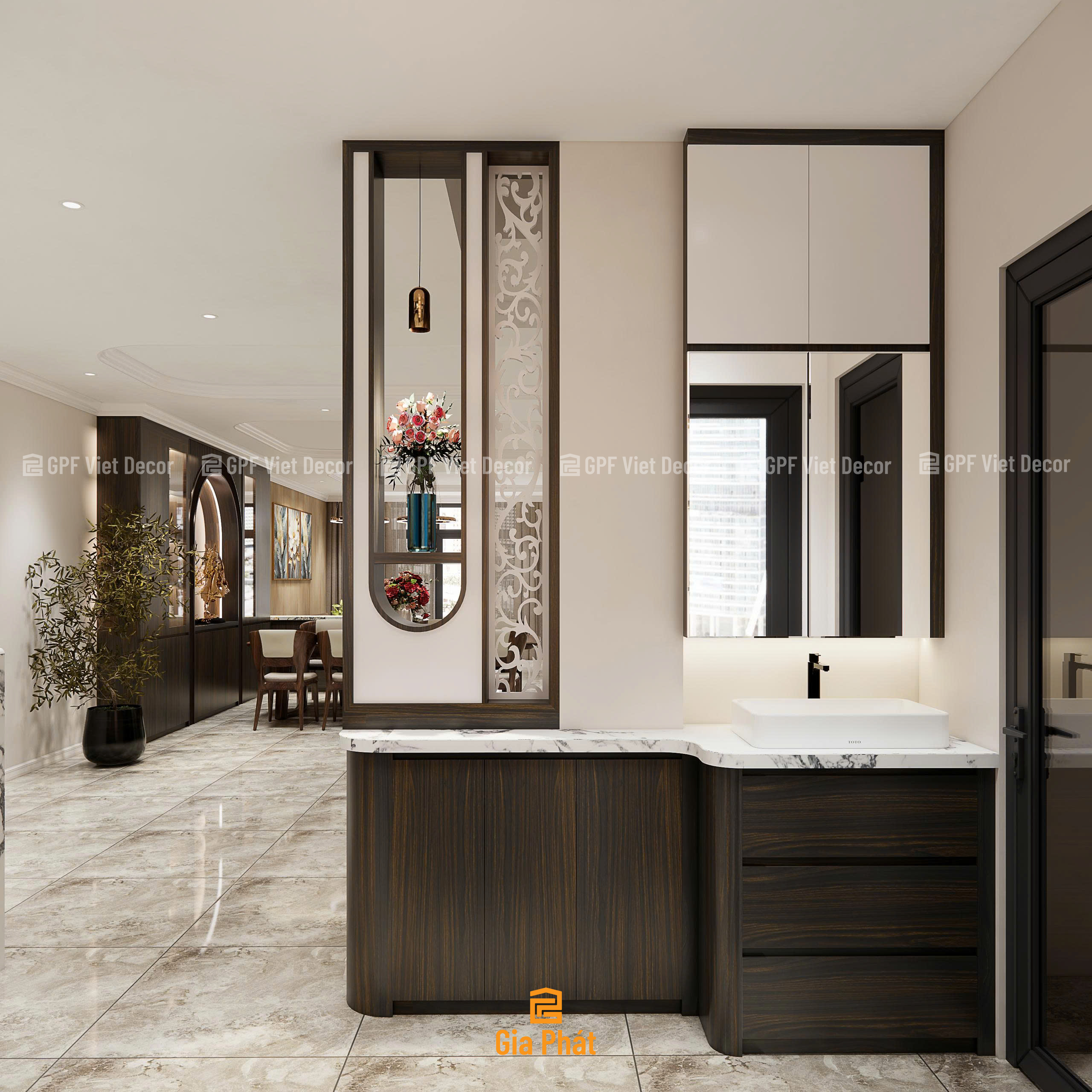 Thiết kế nhà phố chị Huệ theo phong cách hiện đại