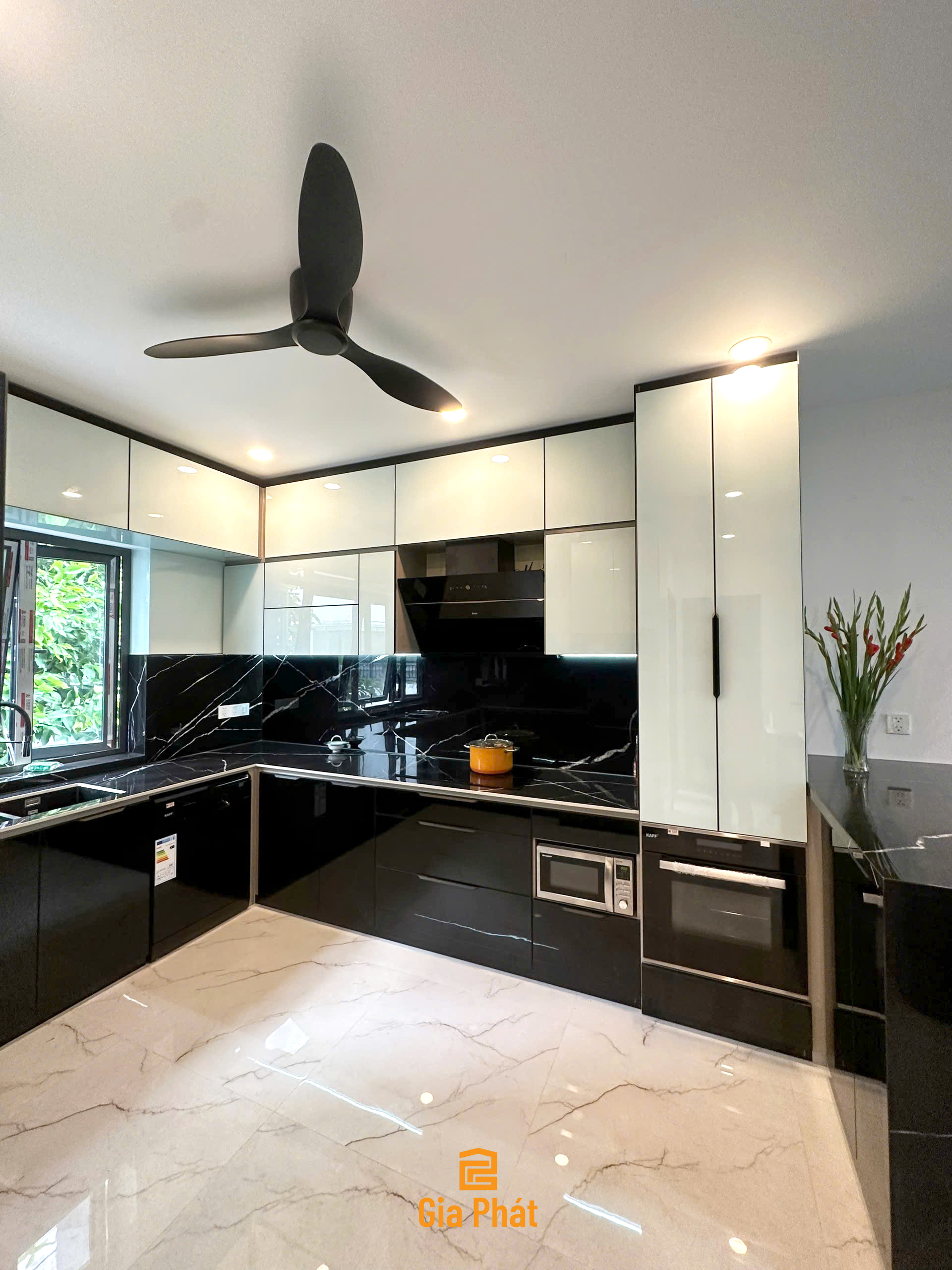 Hoàn thiện công trình thực tế nội thất nhà chị Huệ - Phòng bếp