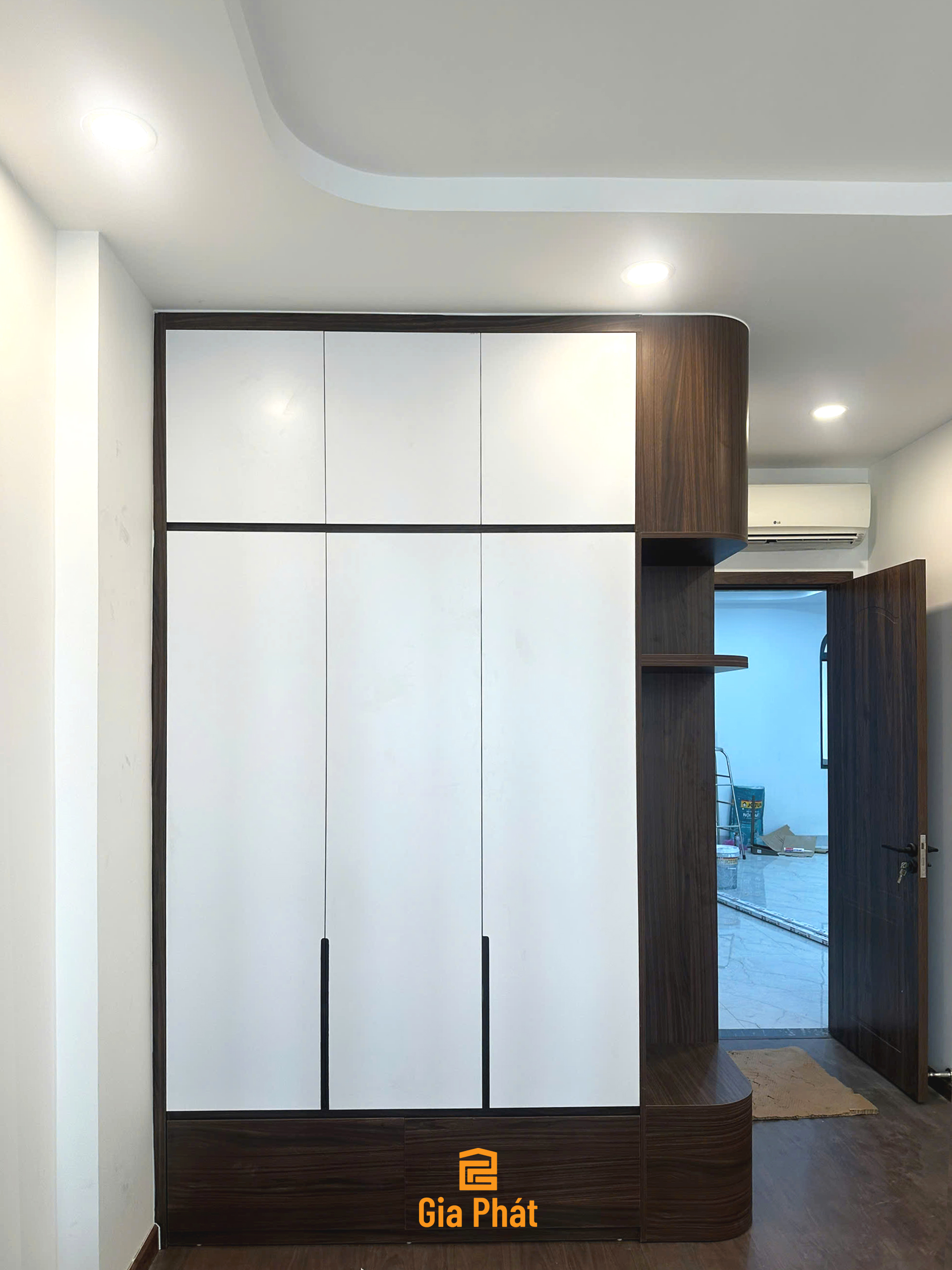 Hoàn thiện công trình thực tế nhà phố chị Huệ - Nội thất phòng ngủ
