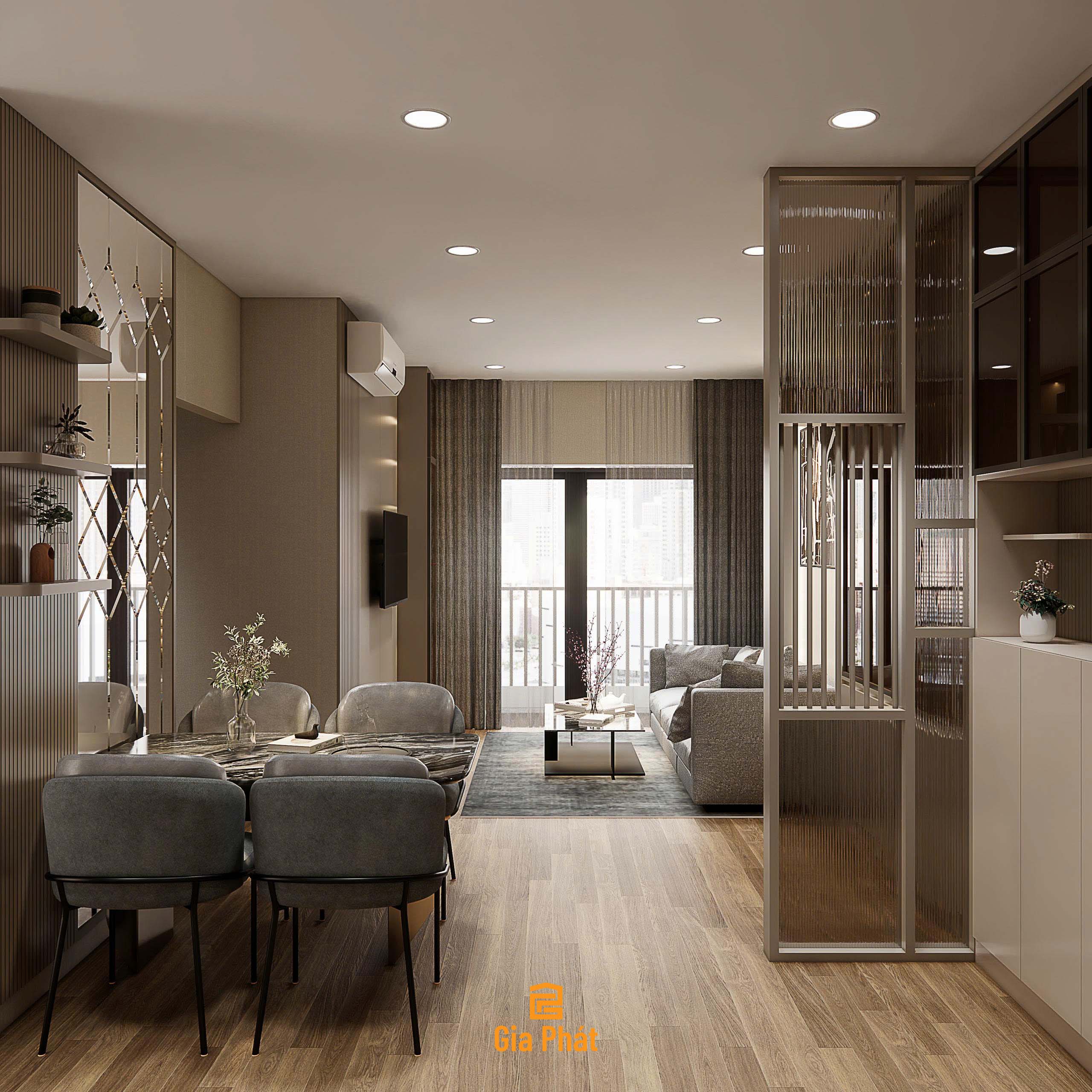 Thiết kế nội thất căn hộ The Privia Khang Điền theo phong cách hiện đại