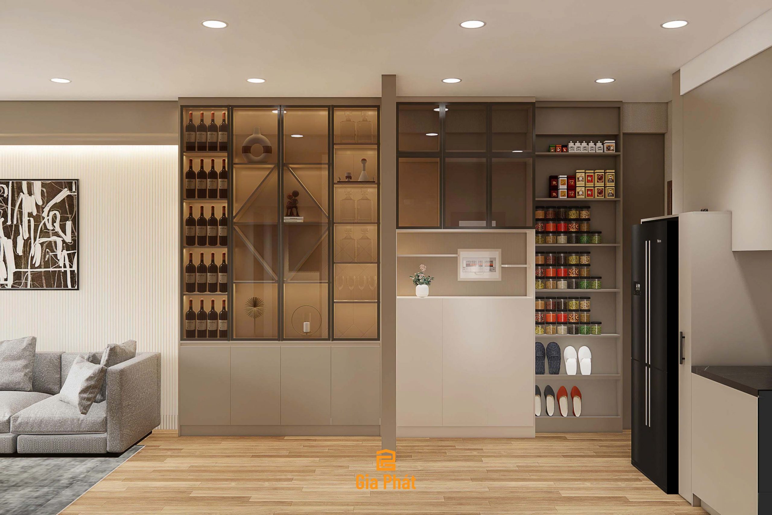 Thiết kế nội thất căn hộ The Privia Khang Điền theo phong cách hiện đại