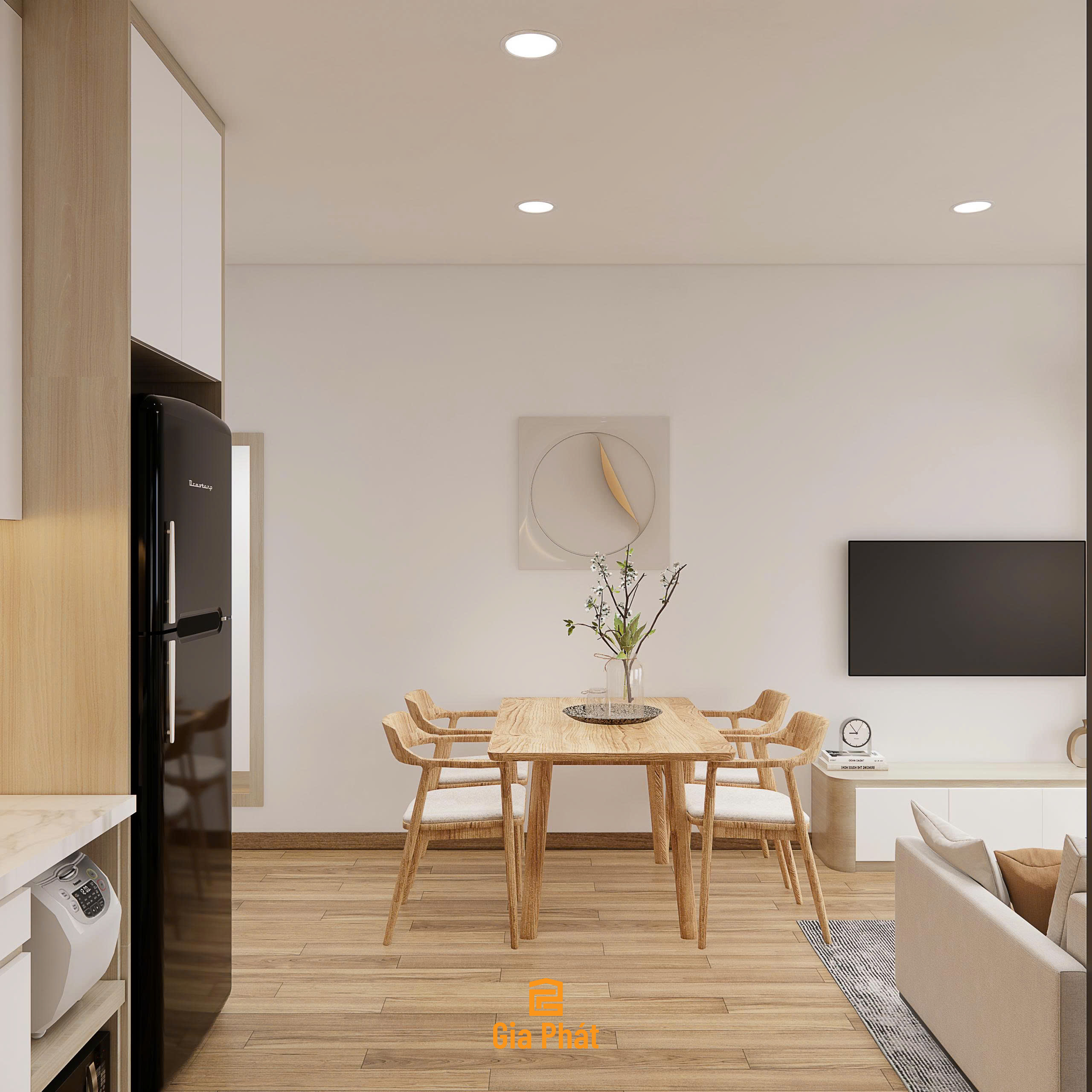 Thiết kế cải tạo nội thất cho căn hộ mini 47m2