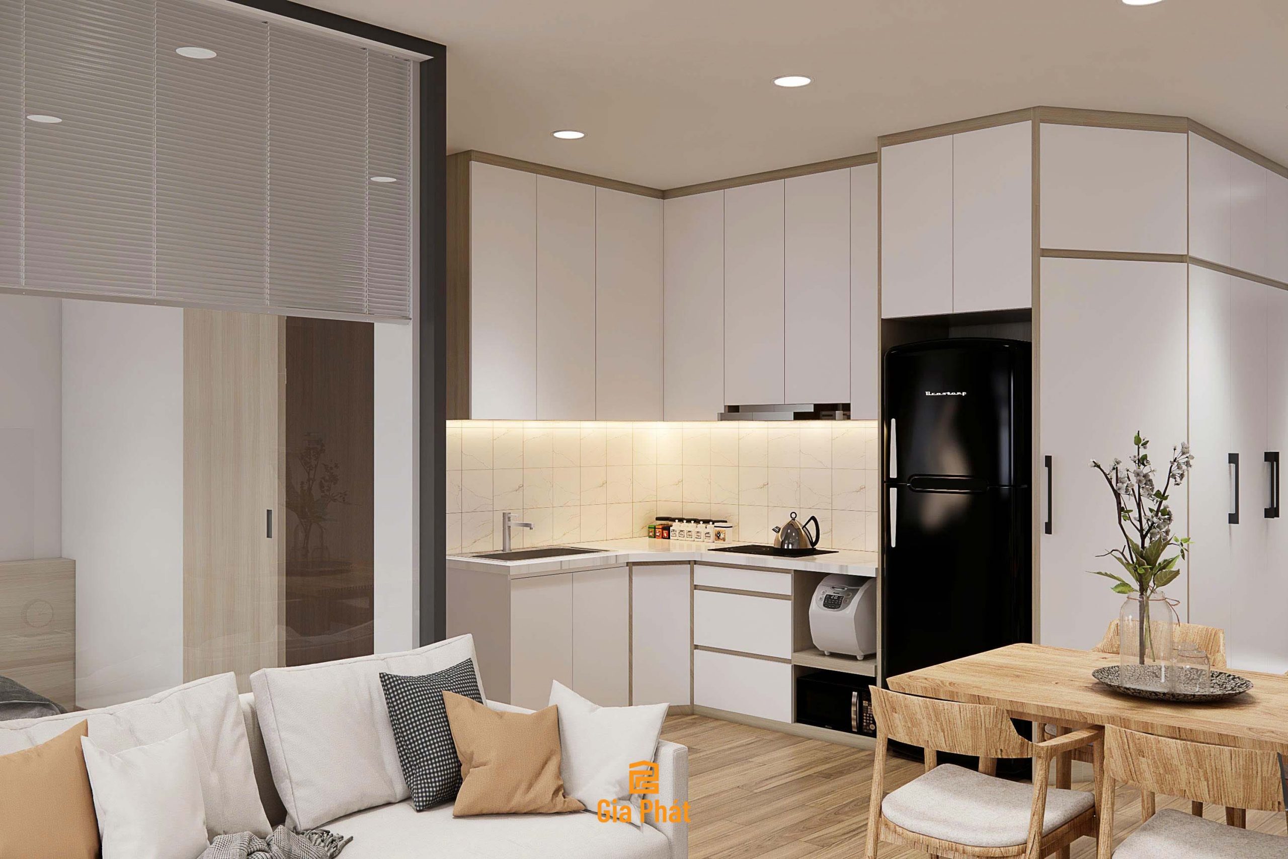 Thiết kế cải tạo nội thất cho căn hộ mini 47m2