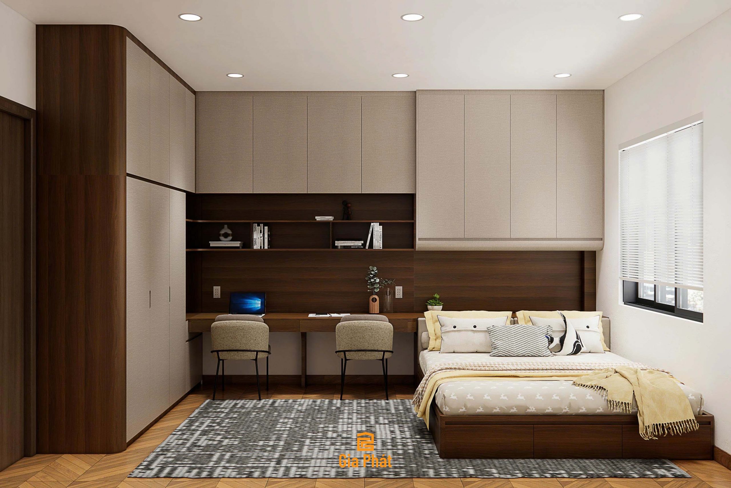 Thiết kế nội thất nhà phố theo phong cách hiện đại - Nhà phố 4 tầng