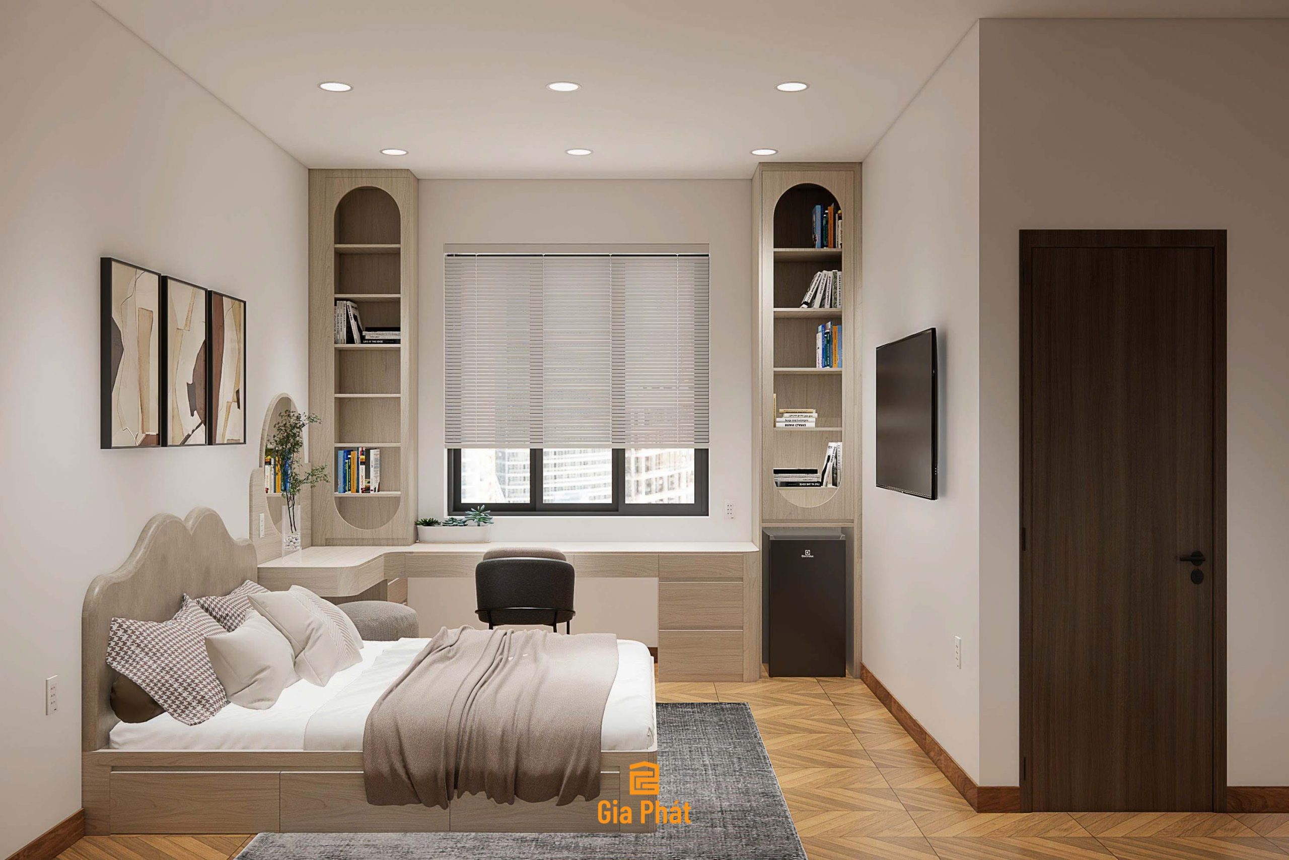 Thiết kế nội thất nhà phố theo phong cách hiện đại - Nhà phố 4 tầng