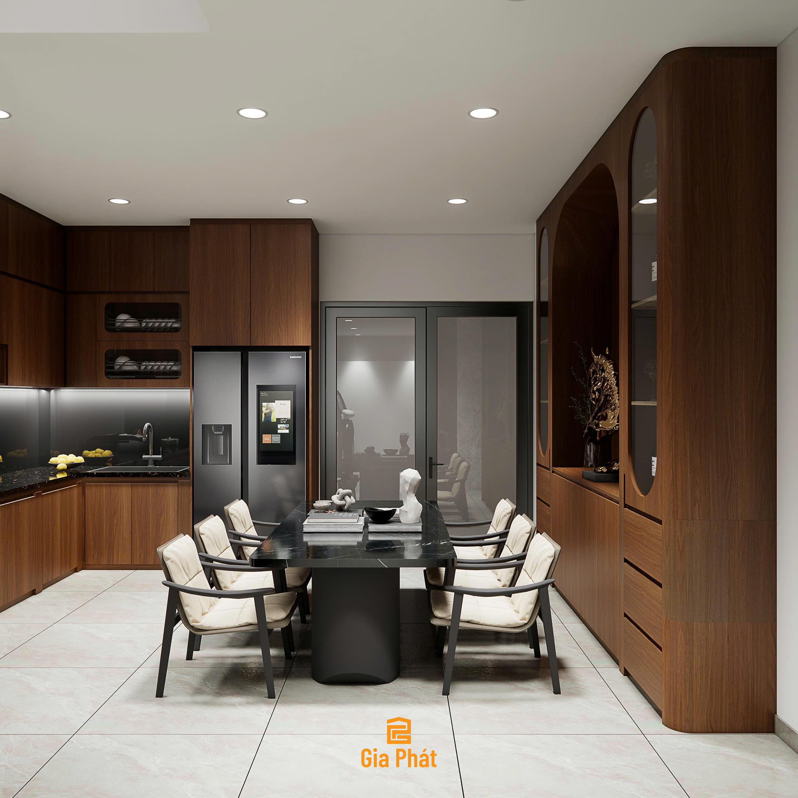 Thiết kế nội thất nhà phố theo phong cách hiện đại - Nhà phố 4 tầng