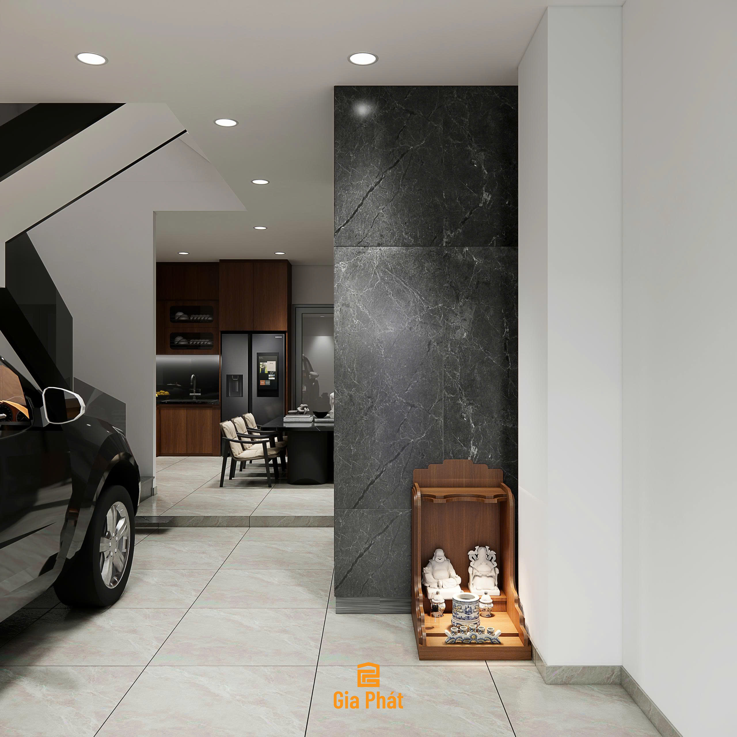 Thiết kế nội thất nhà phố theo phong cách hiện đại - Nhà phố 4 tầng