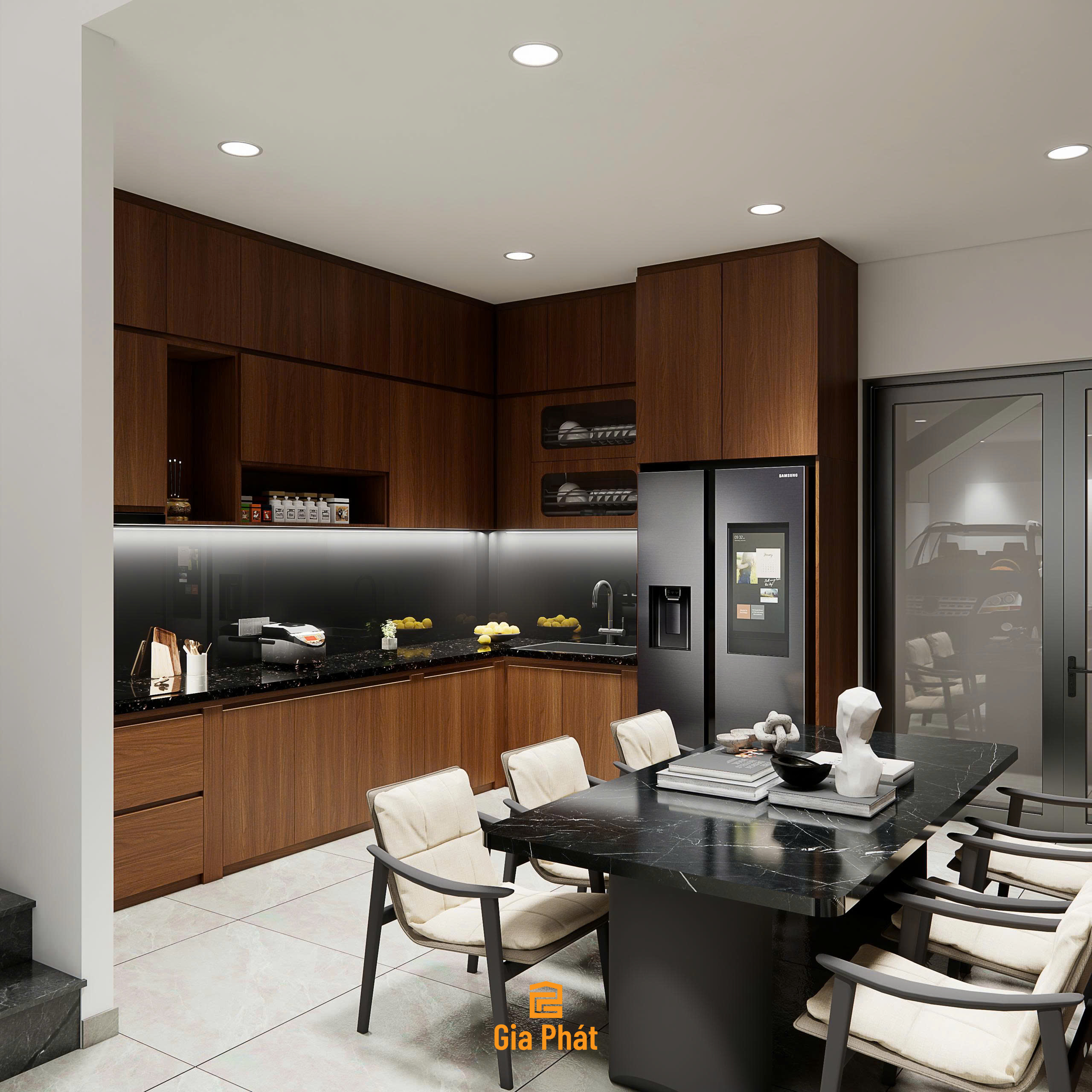 Thiết kế nội thất nhà phố theo phong cách hiện đại - Nhà phố 4 tầng