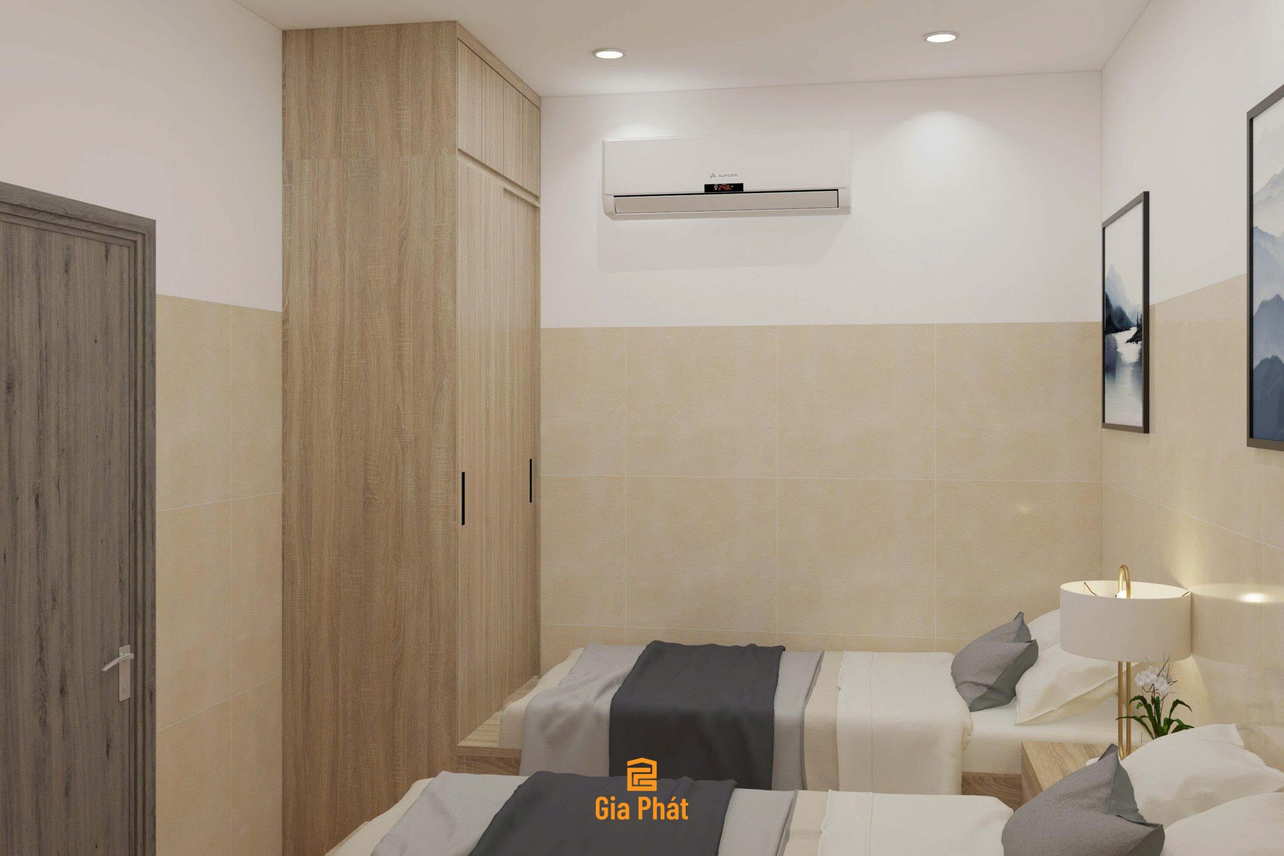 Thiết kế phòng trọ gác lửng cho thuê