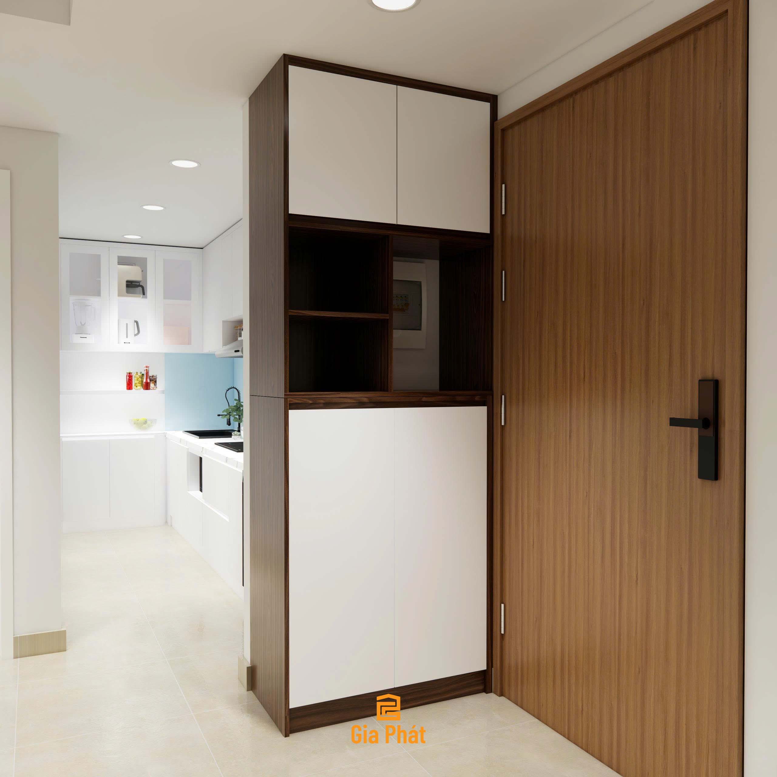 Thiết kế góc bếp chữ L nhỏ gọn nhưng vẫn đầy đủ công năng