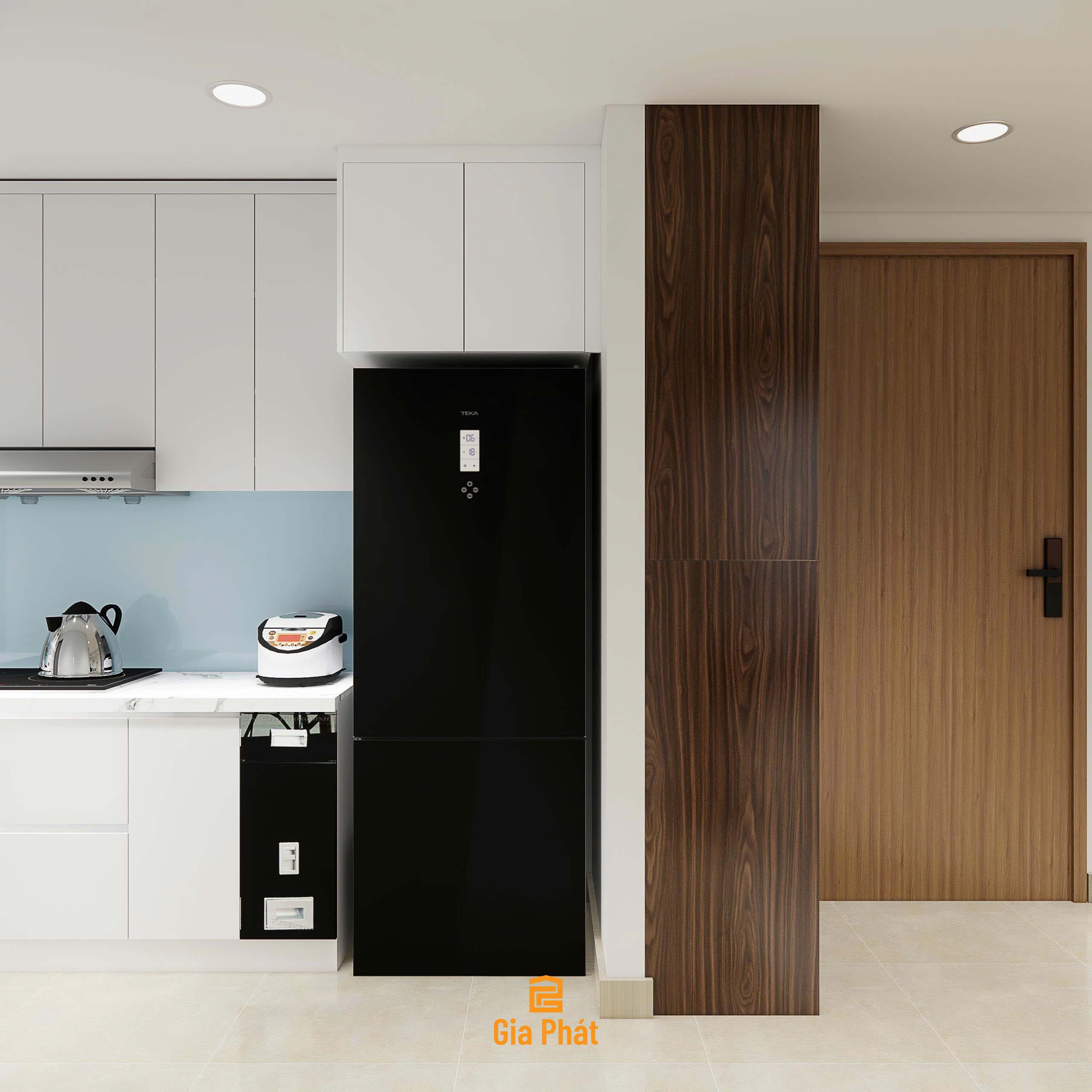 Thiết kế góc bếp chữ L nhỏ gọn nhưng vẫn đầy đủ công năng