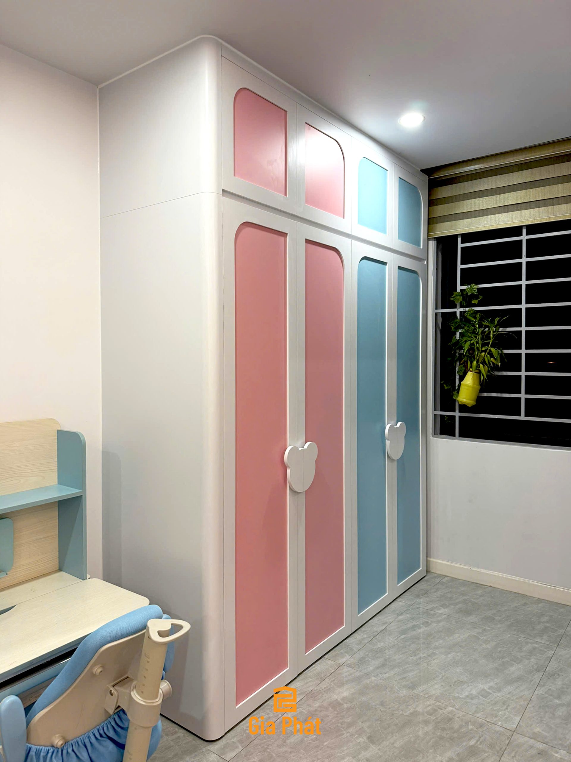 Thực tế phòng ngủ đôi cho bé trai và bé gái