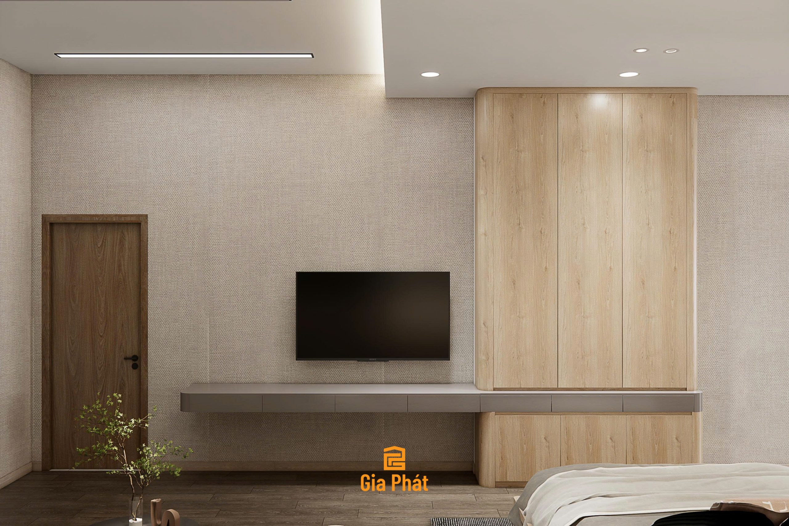 Nhà phố phong cách hiện đại - Quy mô 1 trệt 1 lầu