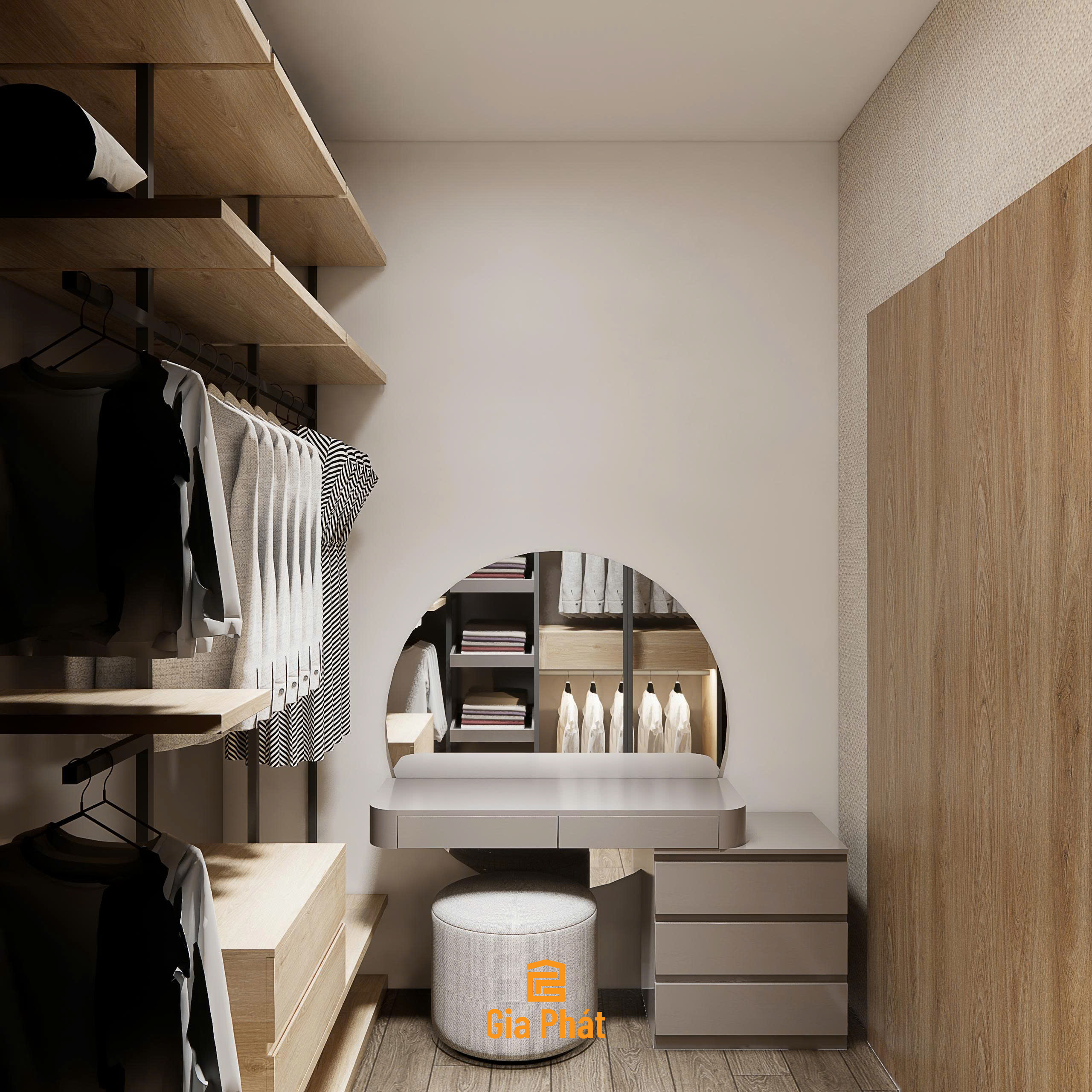 Nhà phố phong cách hiện đại - Quy mô 1 trệt 1 lầu