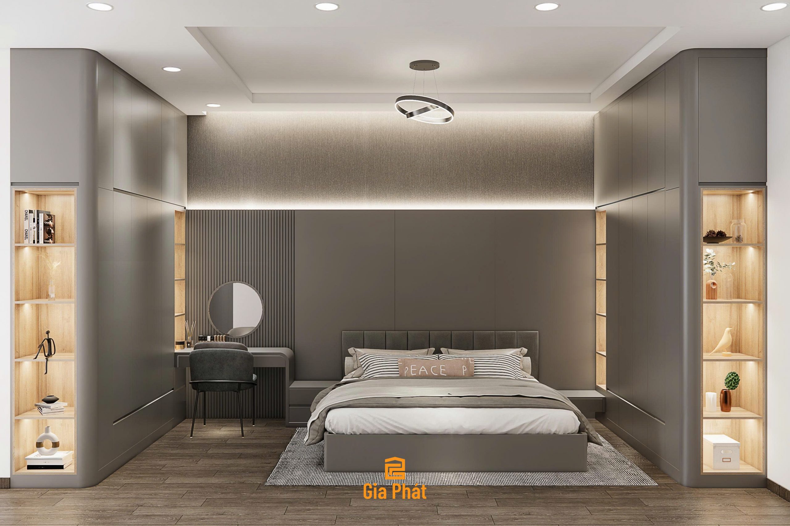 Nhà phố phong cách hiện đại - Quy mô 1 trệt 1 lầu