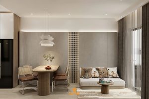 Căn hộ chung cư thiết kế theo phong cách hiện đại