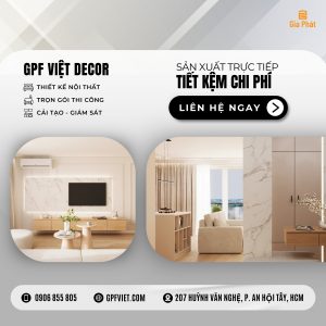 Thiết kế phòng khách bếp mở tone gỗ sáng phong cách hiện đại