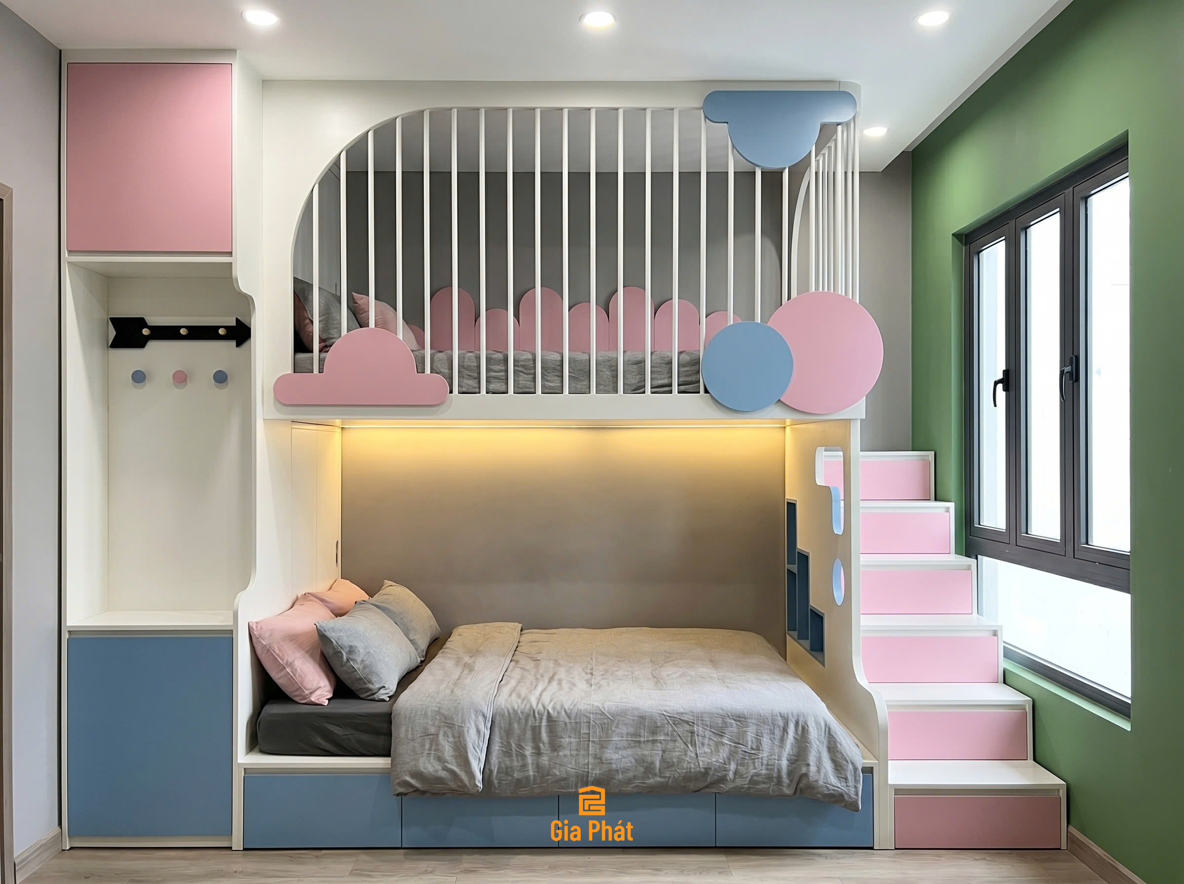 Giường tầng trẻ em - Mẫu cho bé trai và bé gái