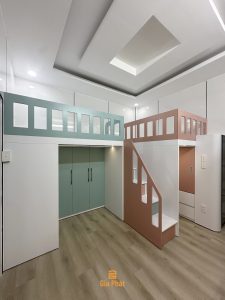 Hoàn thiện công trình thực tế phòng ngủ chung cho bé trai và bé gái