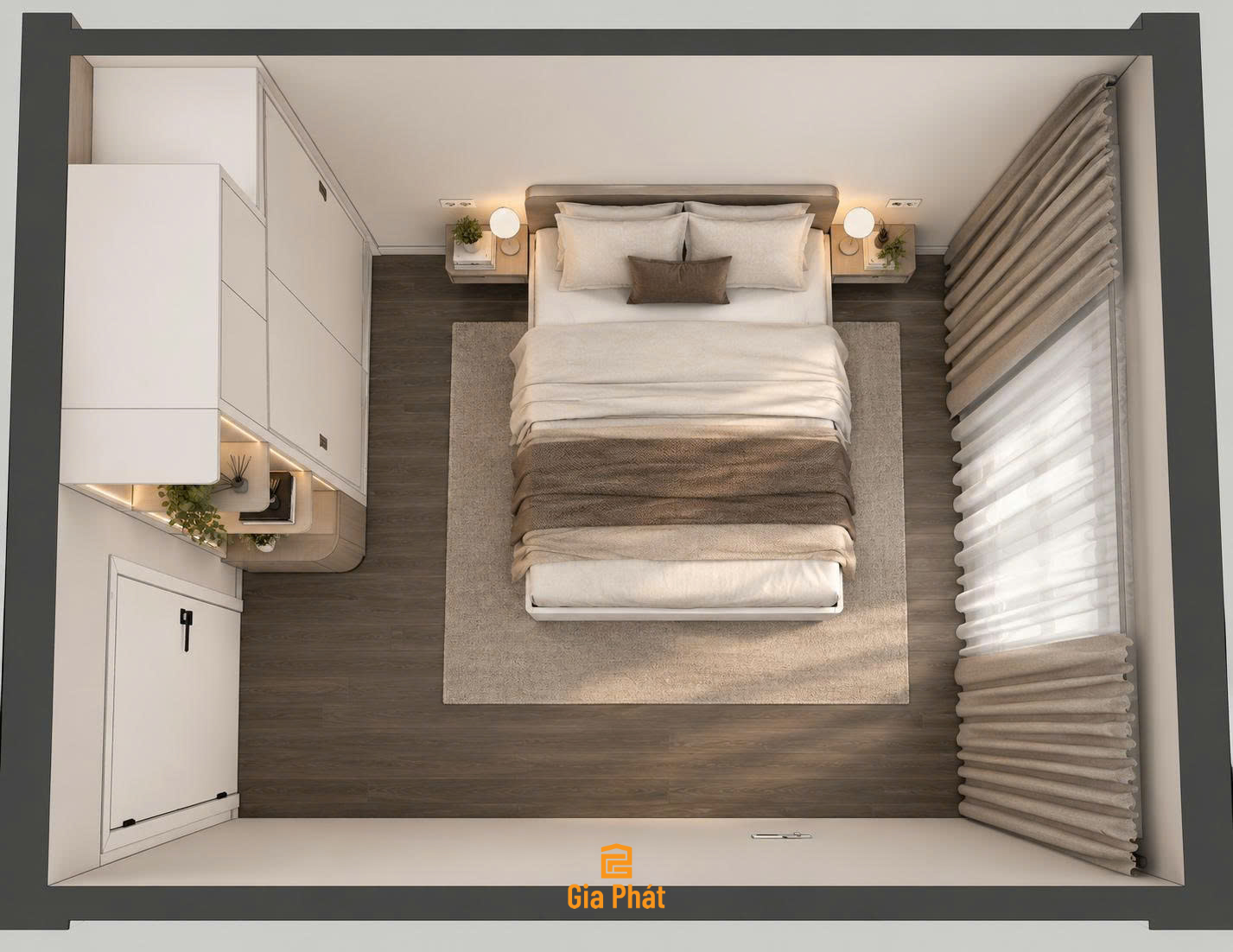 Thiết kế nội thất căn hộ chung cư Novaland Nhà Bè