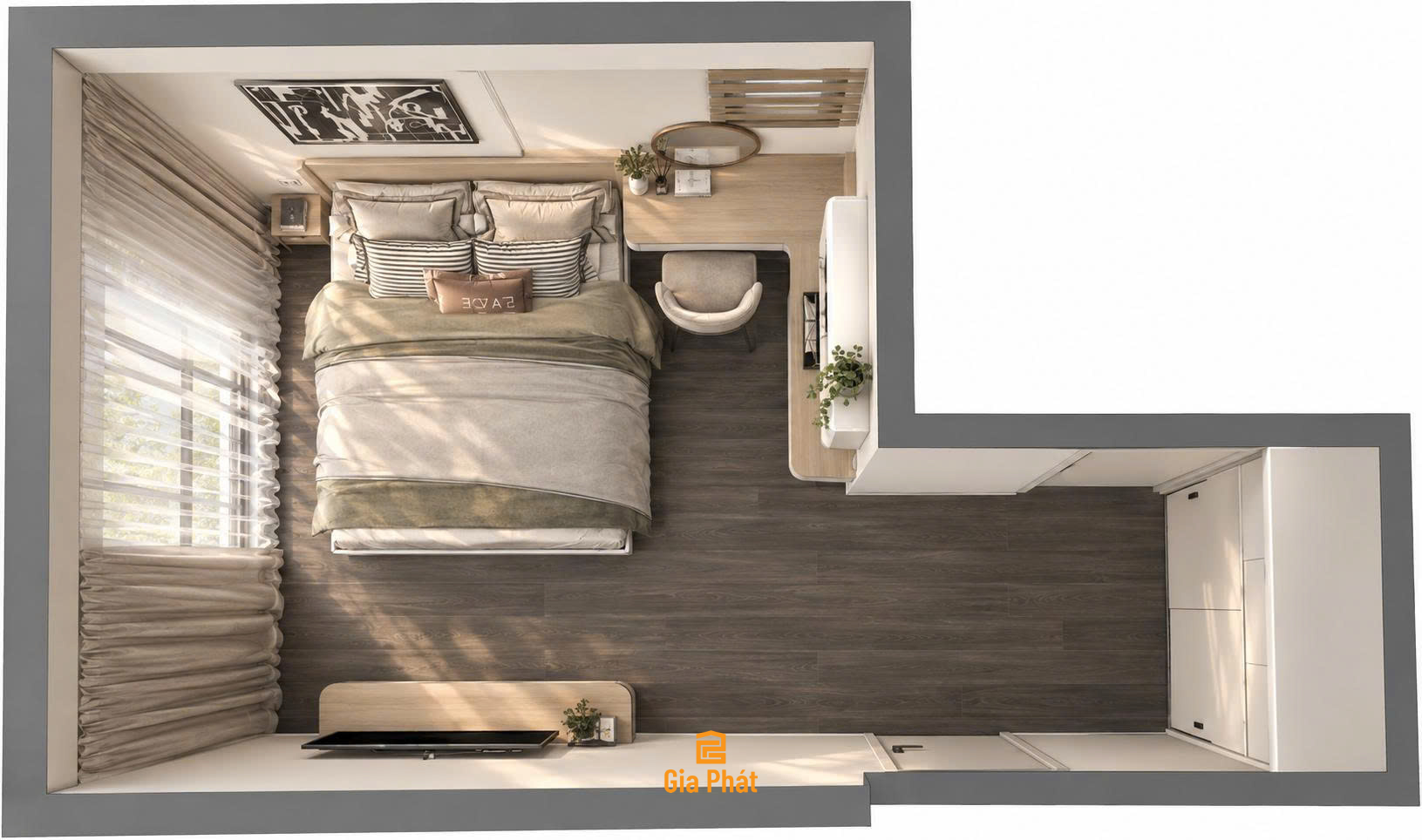Thiết kế nội thất căn hộ chung cư Novaland Nhà Bè