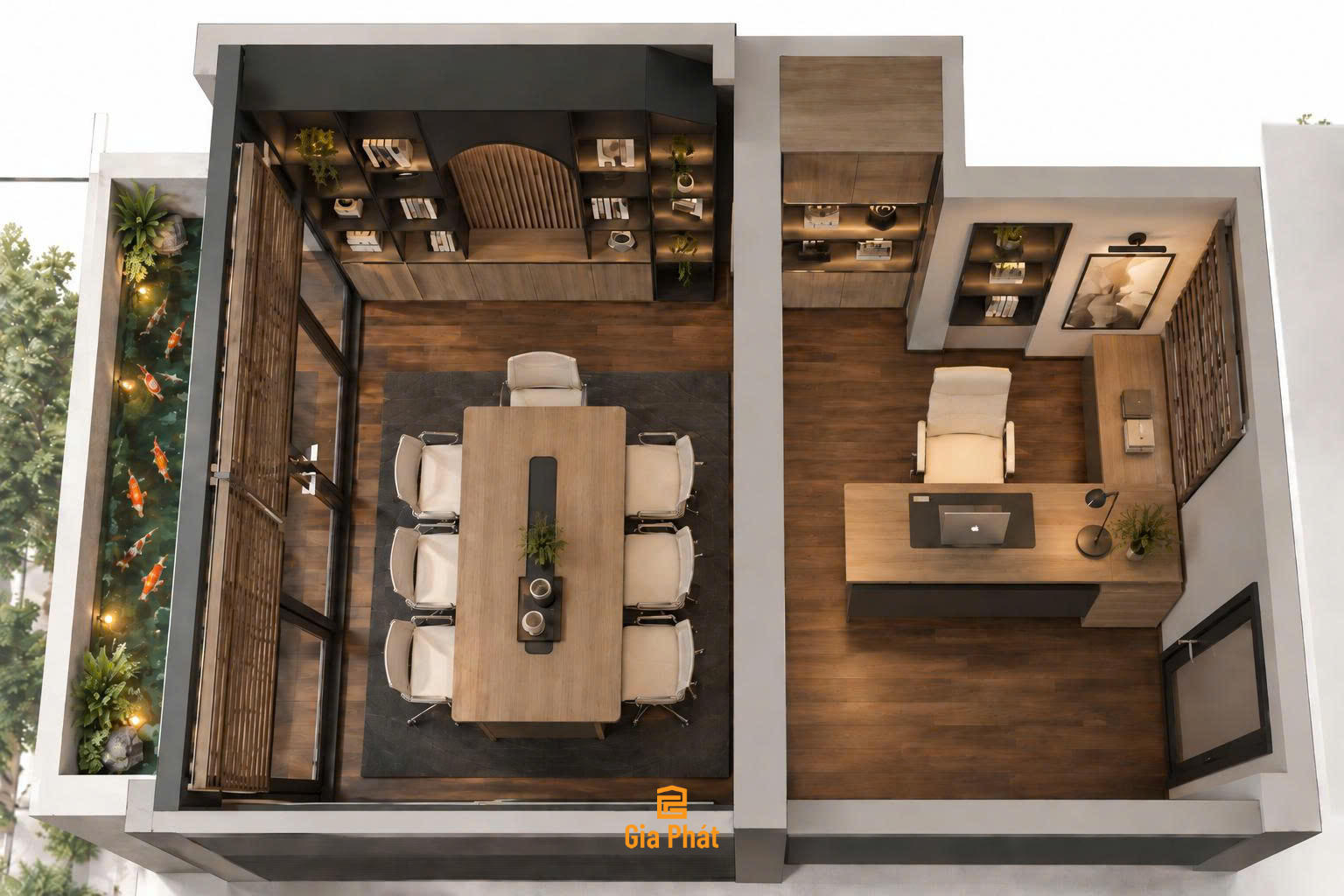 Nội thất nhà phố Modern Nature không gian hiện đại lấy cảm hứng từ thiên nhiên