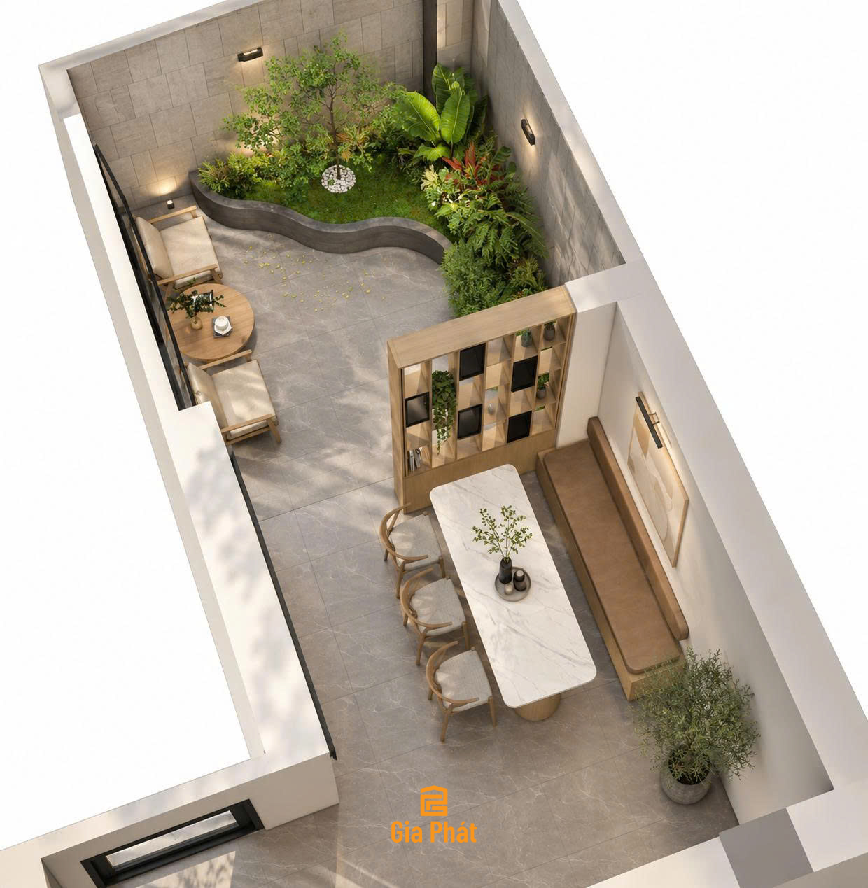 Nội thất nhà phố Modern Nature không gian hiện đại lấy cảm hứng từ thiên nhiên